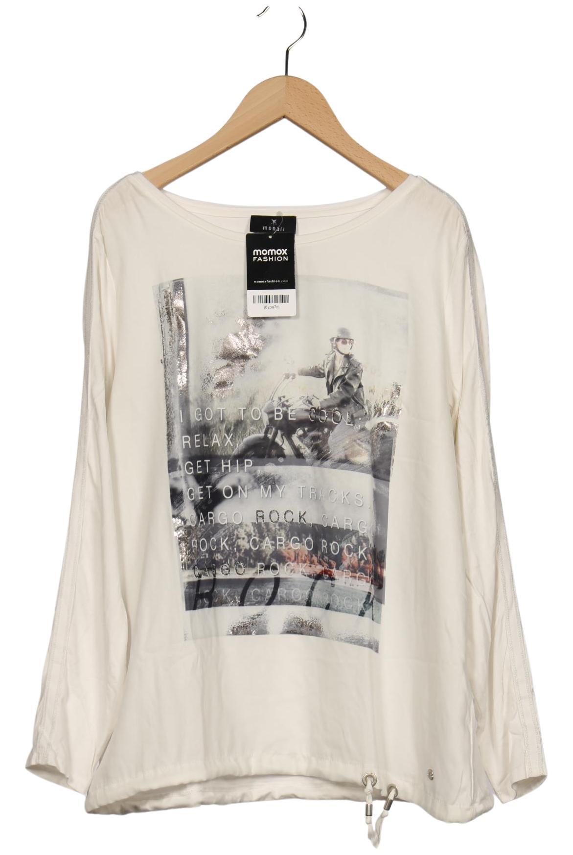 

monari Damen Langarmshirt, cremeweiß, Gr. 40