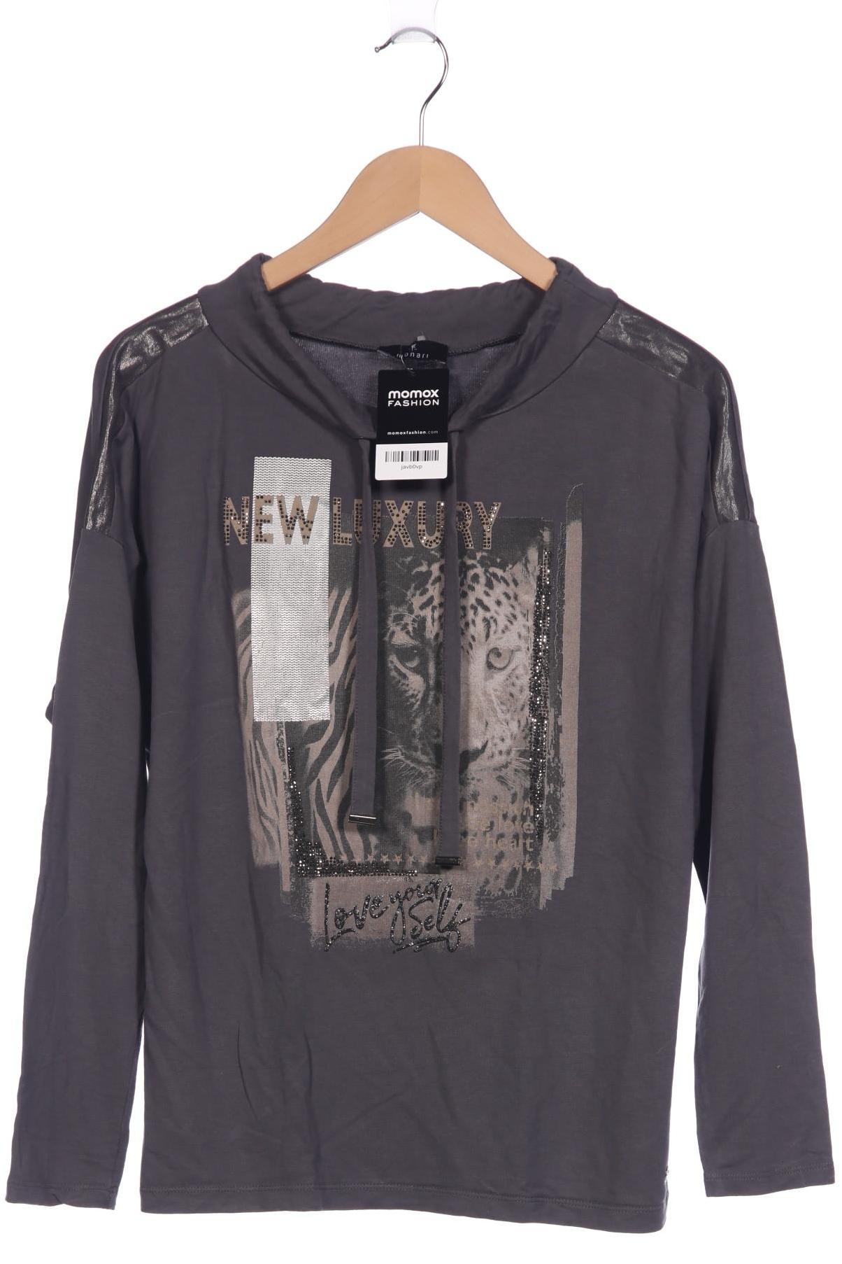 

monari Damen Langarmshirt, grau, Gr. 38
