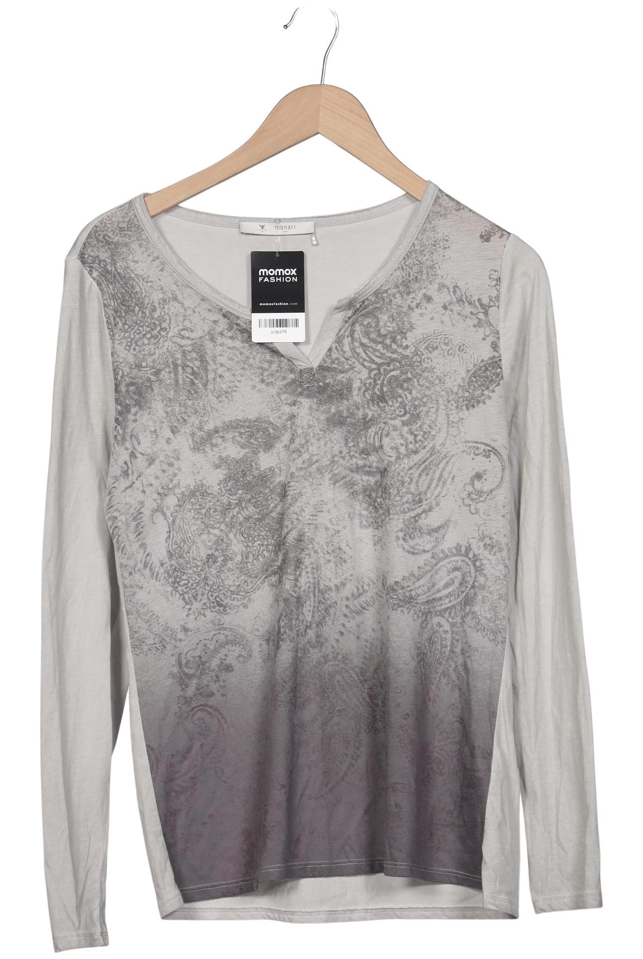 

monari Damen Langarmshirt, grau, Gr. 40