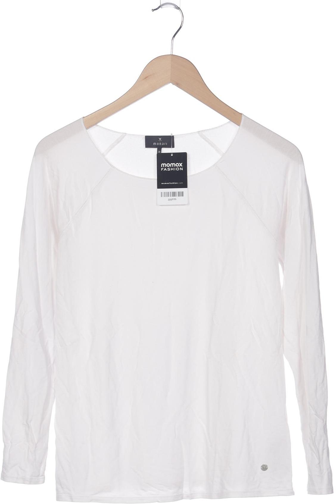 

monari Damen Langarmshirt, weiß, Gr. 38
