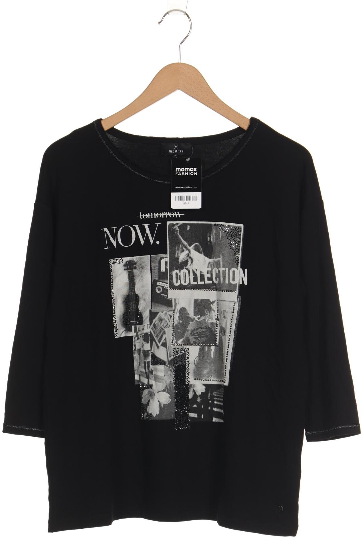 

monari Damen Langarmshirt, schwarz, Gr. 40