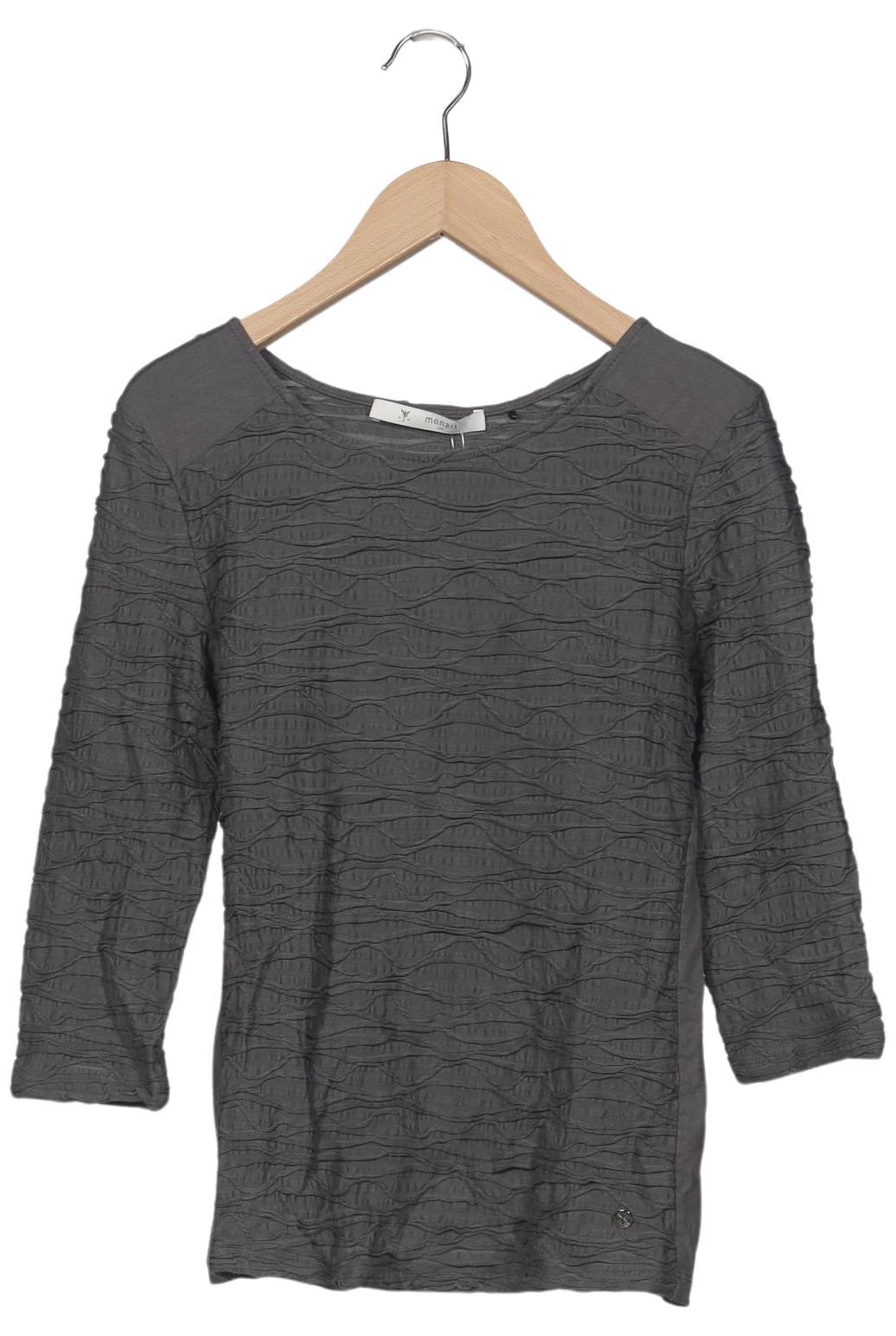 

monari Damen Langarmshirt, grau, Gr. 34