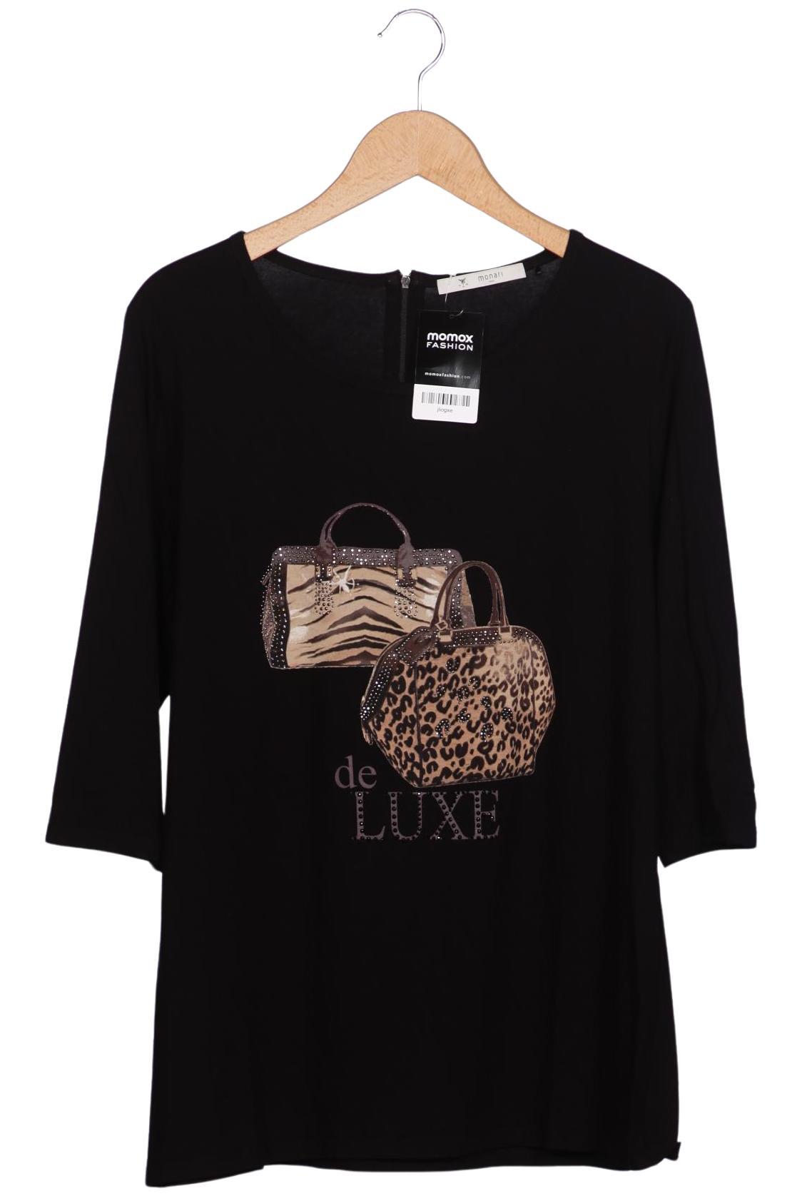 

monari Damen Langarmshirt, schwarz, Gr. 44