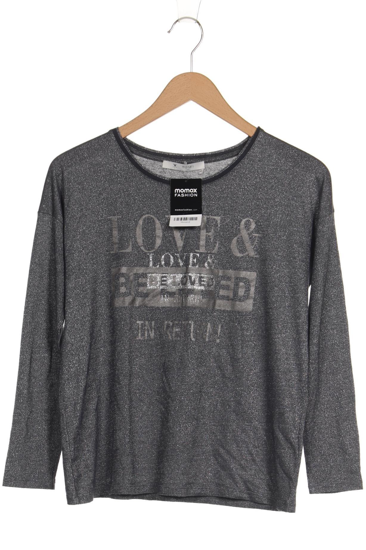 

monari Damen Langarmshirt, grau, Gr. 38
