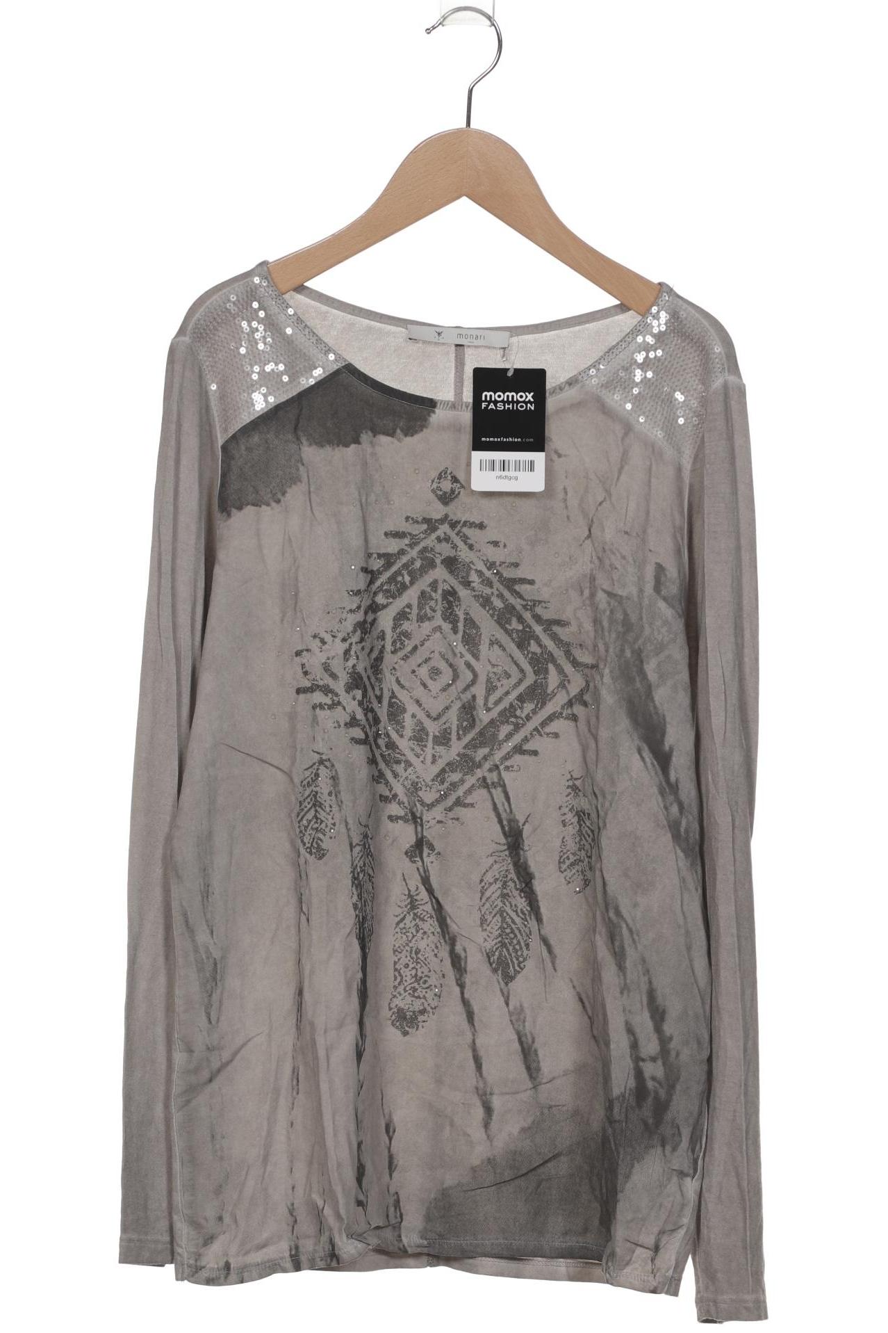 

monari Damen Langarmshirt, grau, Gr. 36