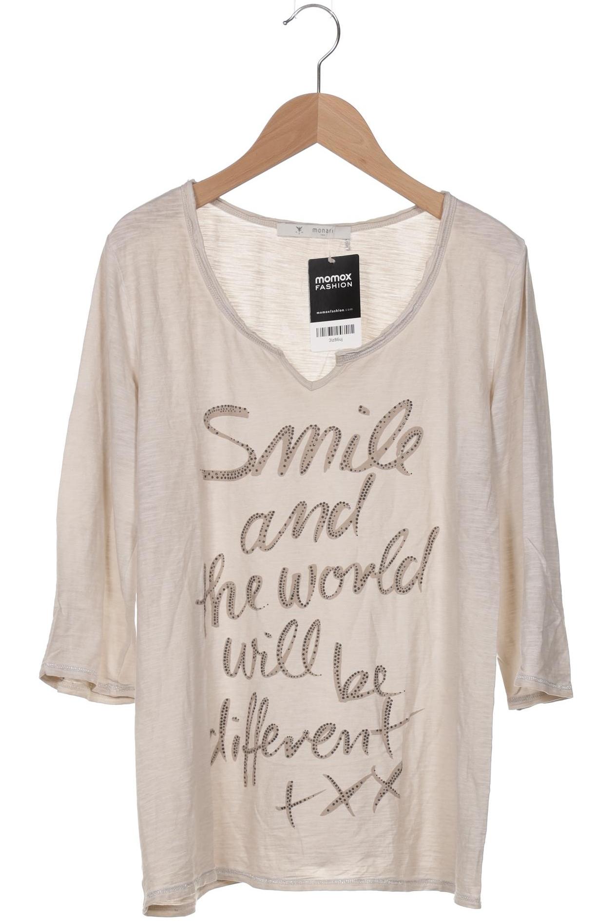 

monari Damen Langarmshirt, beige, Gr. 38