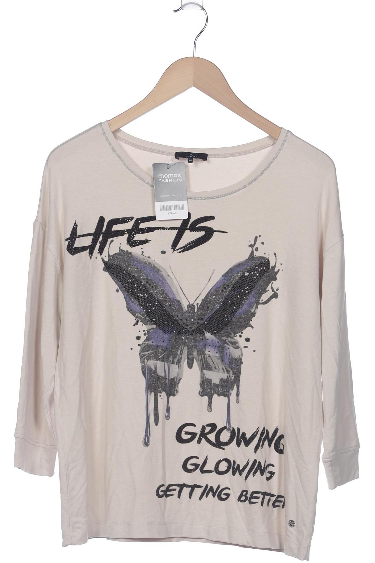 

monari Damen Langarmshirt, cremeweiß, Gr. 40