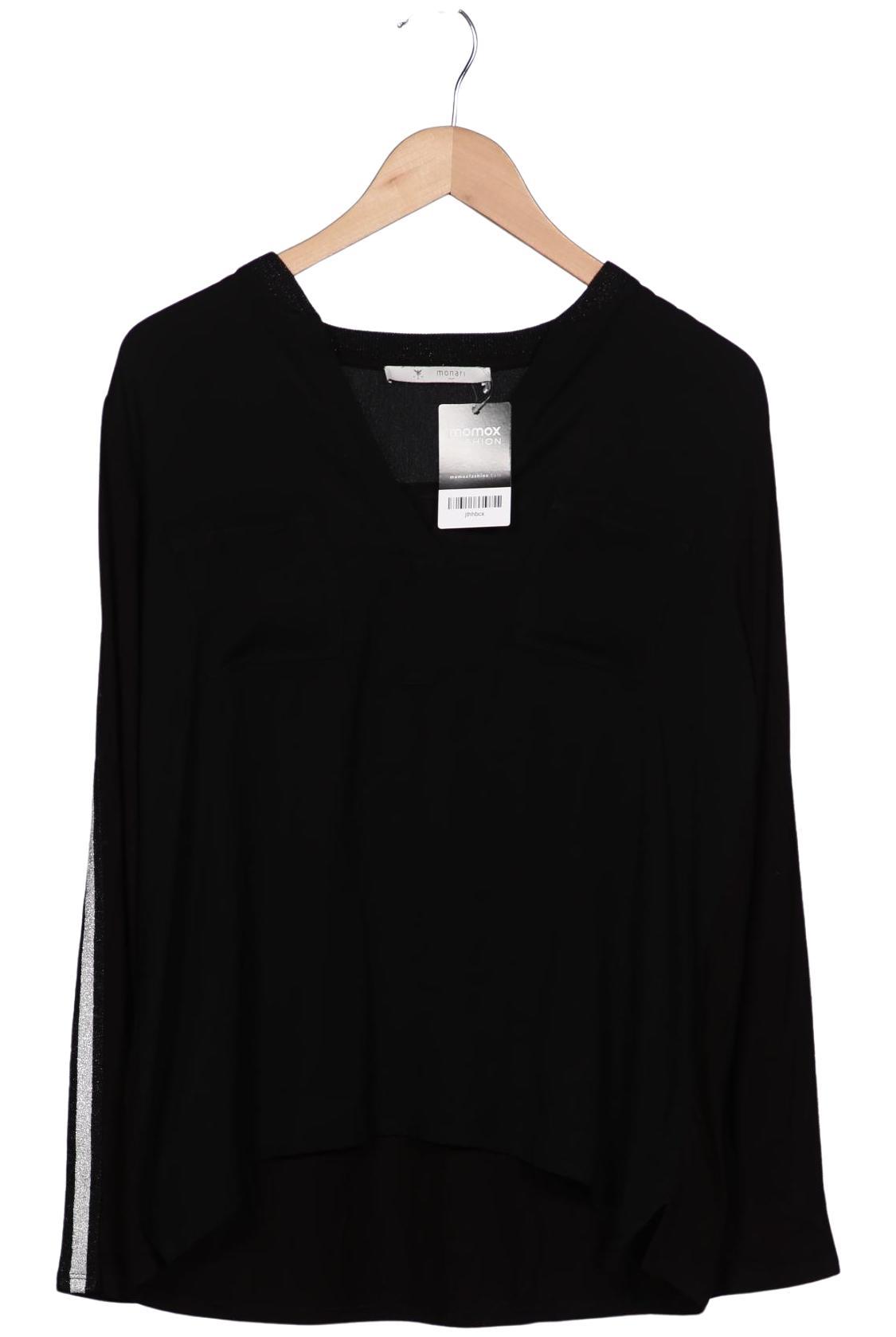 

monari Damen Langarmshirt, schwarz, Gr. 42