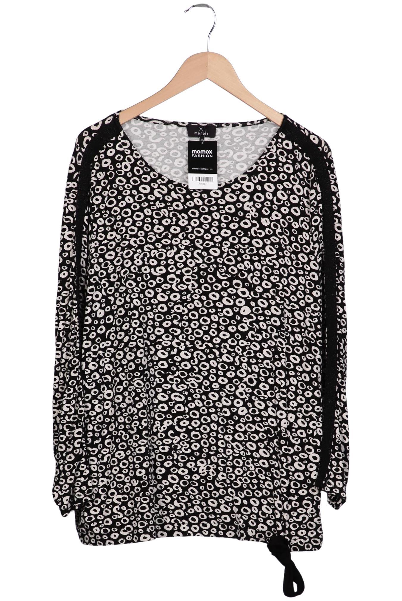 

monari Damen Langarmshirt, schwarz, Gr. 46