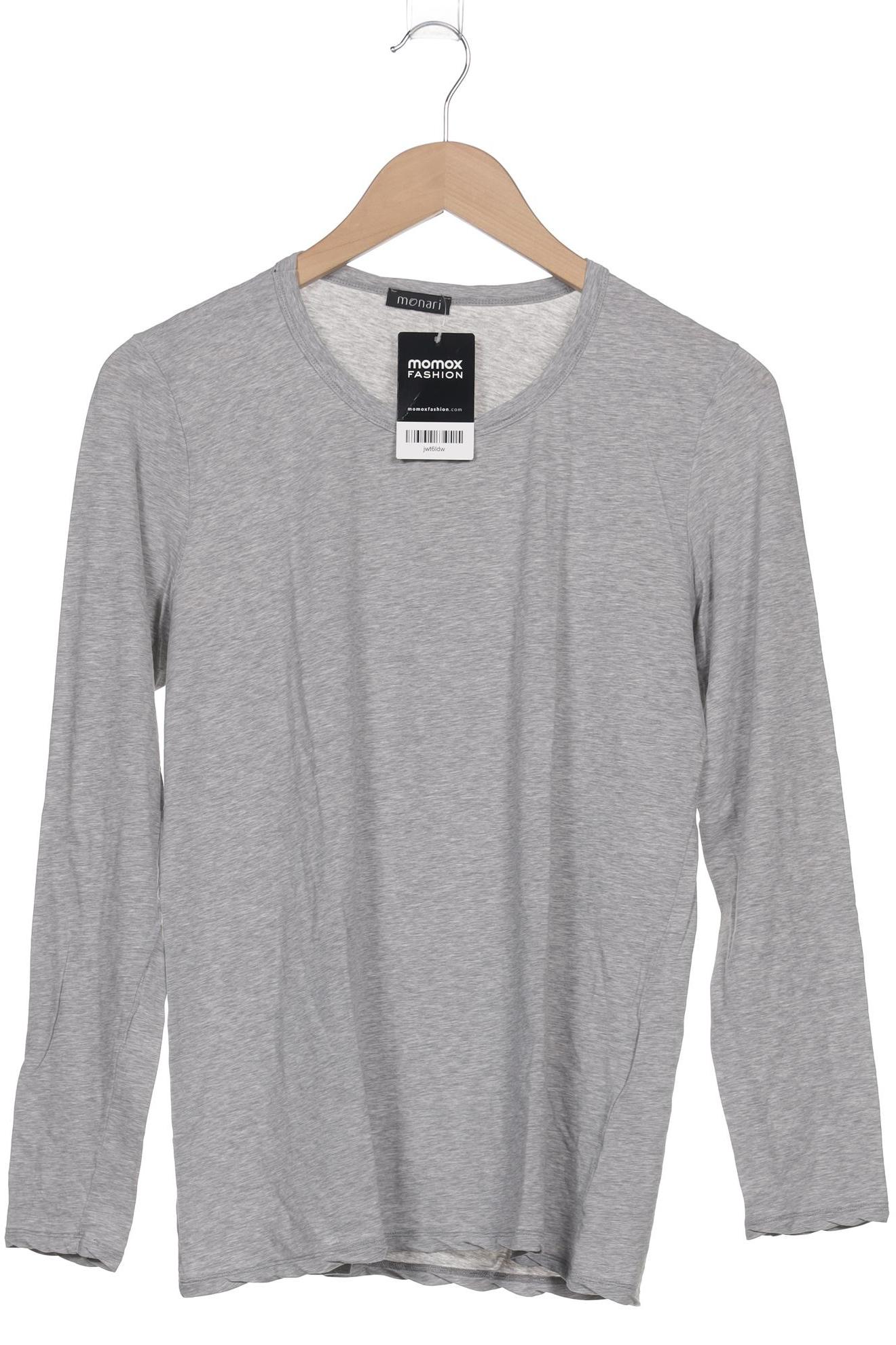 

monari Damen Langarmshirt, grau, Gr. 44