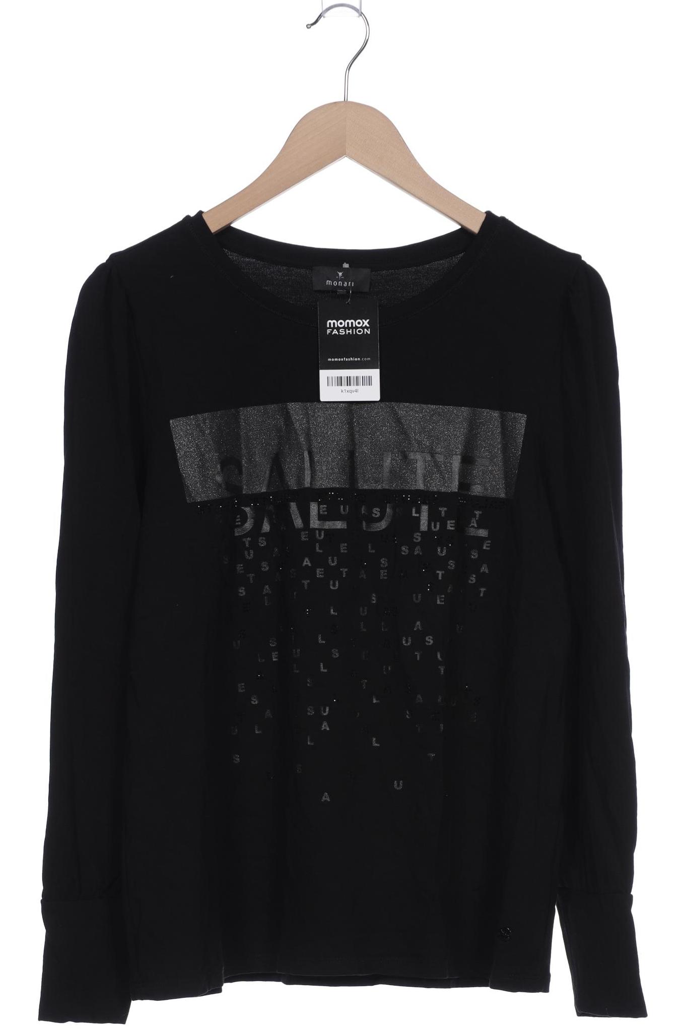 

monari Damen Langarmshirt, schwarz