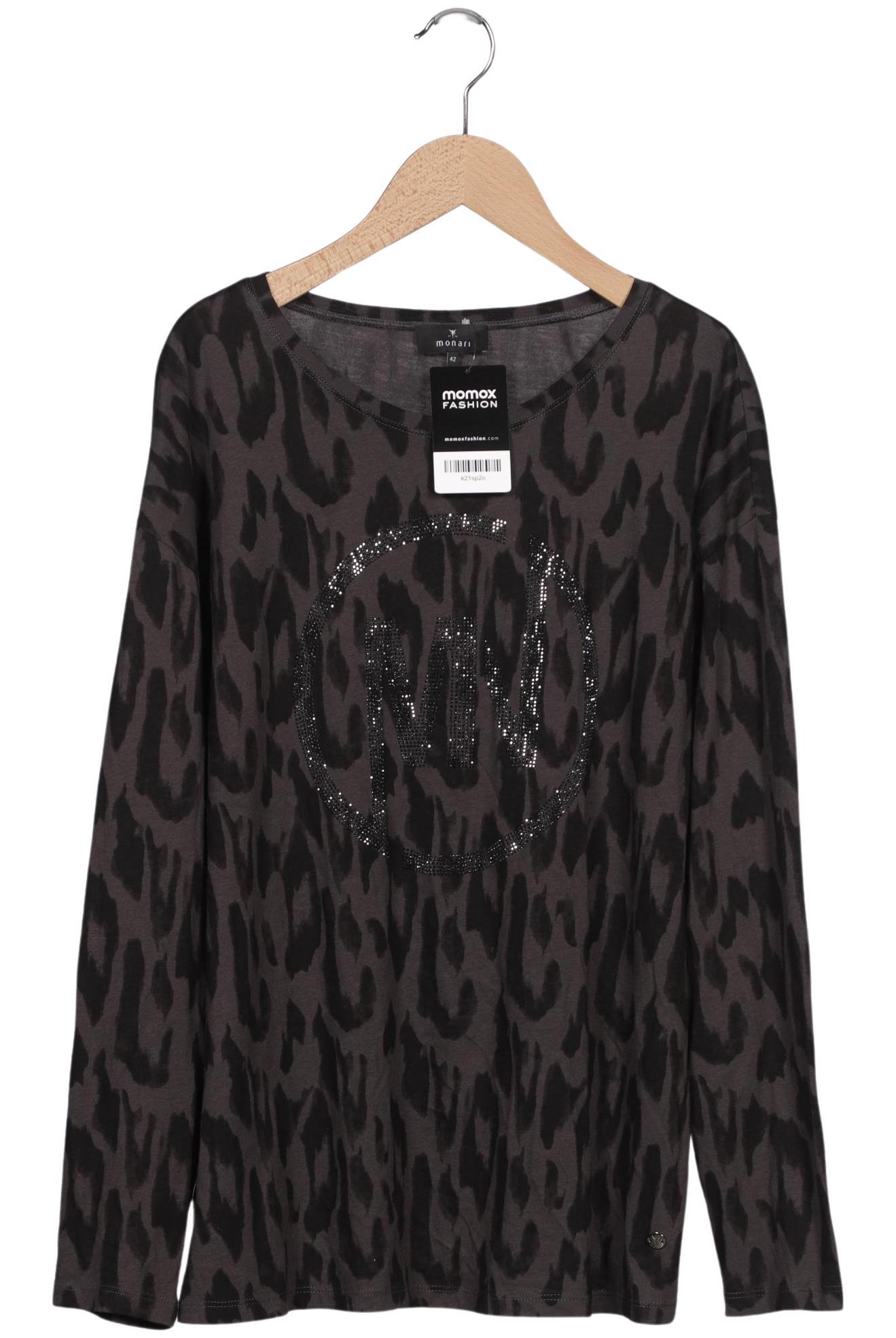 

monari Damen Langarmshirt, grau, Gr. 42