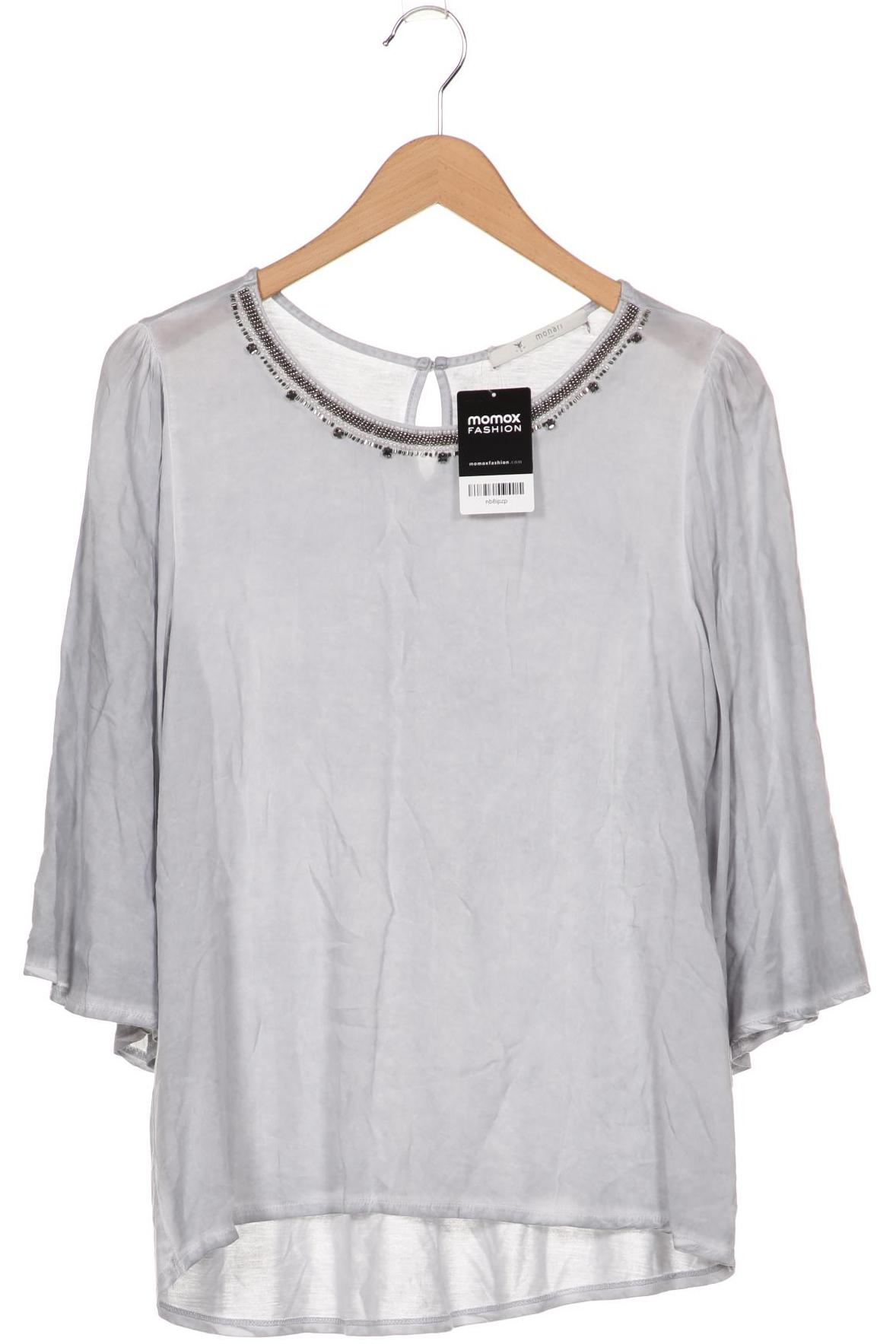 

monari Damen Langarmshirt, grau, Gr. 42