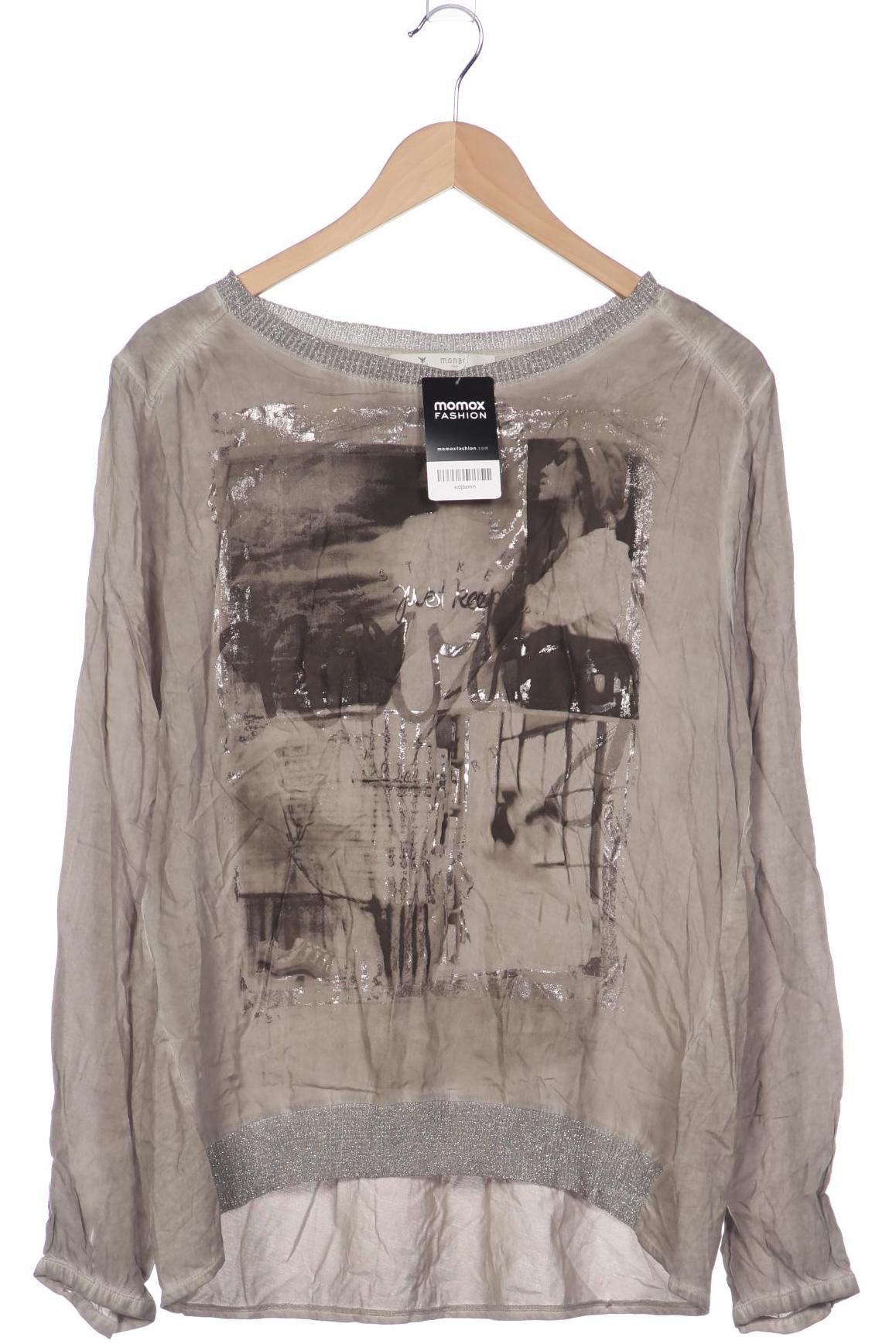 

monari Damen Langarmshirt, grau, Gr. 42