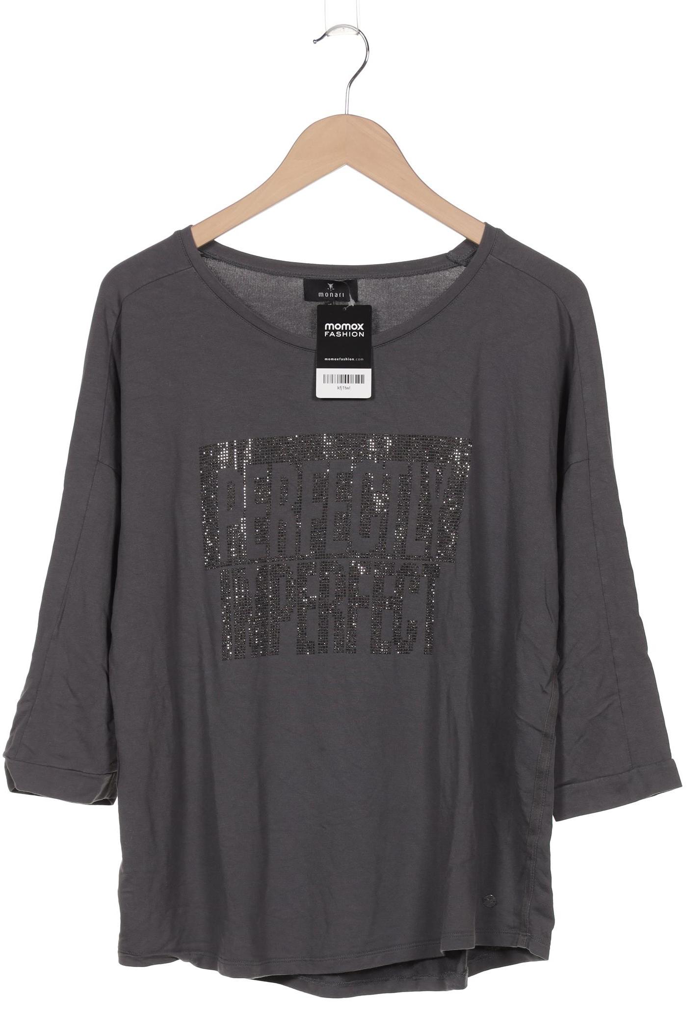 

monari Damen Langarmshirt, grau, Gr. 46