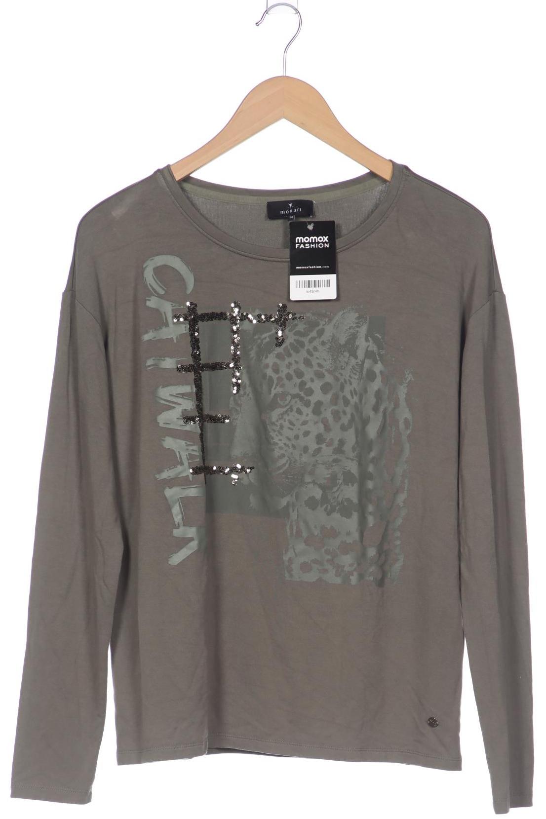 

monari Damen Langarmshirt, grün, Gr. 38