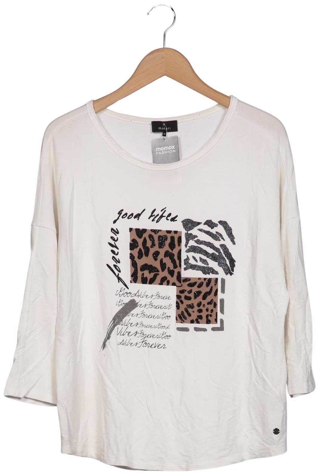 

monari Damen Langarmshirt, cremeweiß, Gr. 38