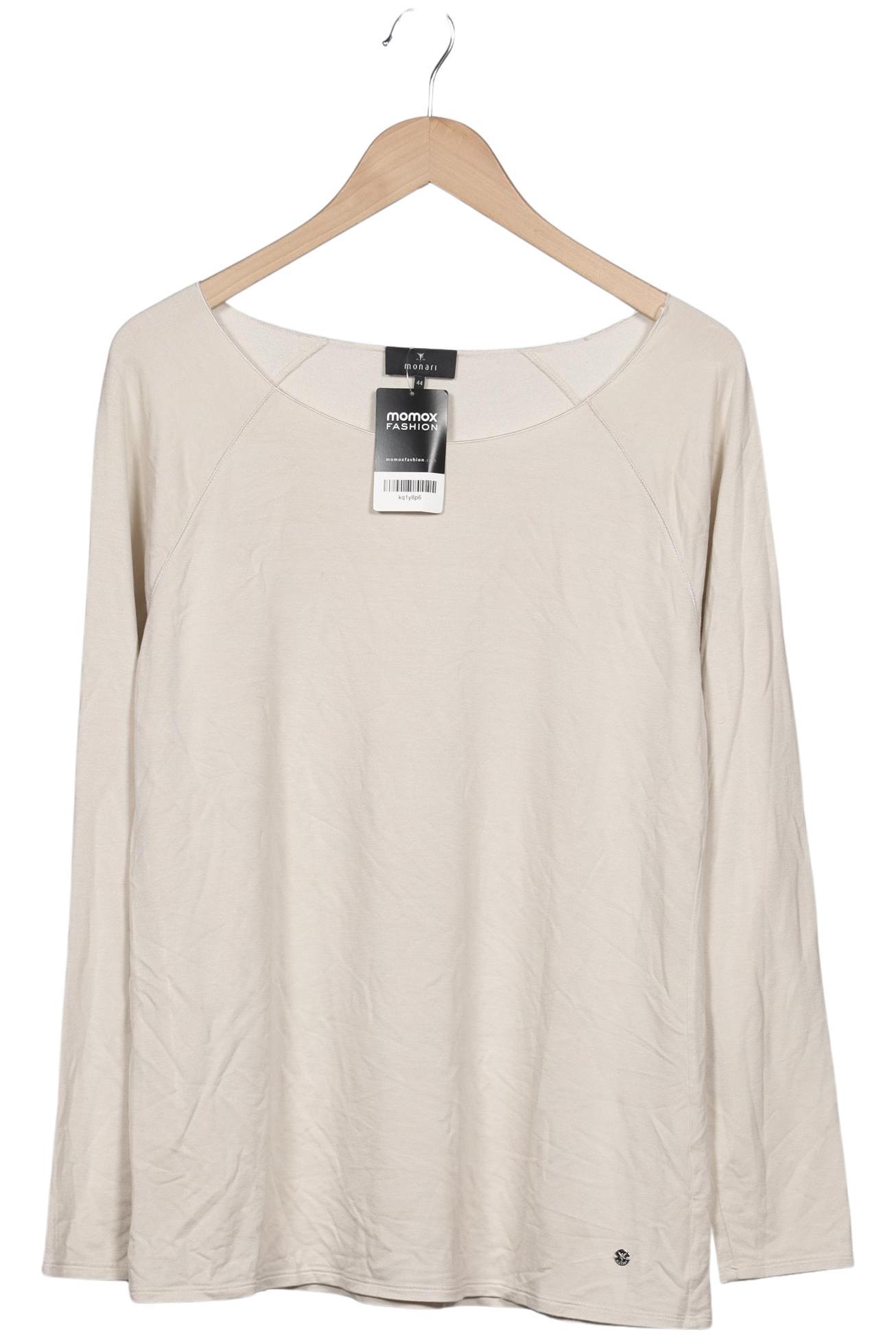 

monari Damen Langarmshirt, beige, Gr. 44