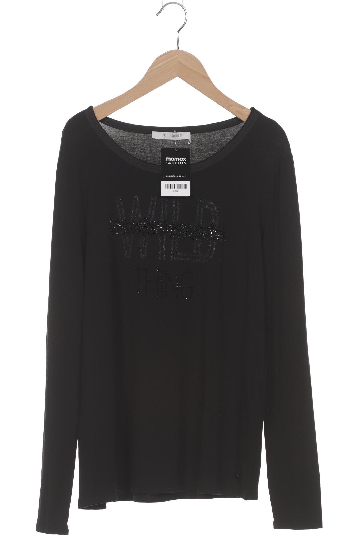 

monari Damen Langarmshirt, schwarz, Gr. 42