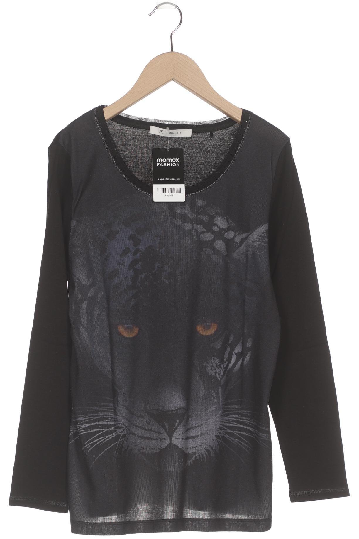 

monari Damen Langarmshirt, schwarz, Gr. 38