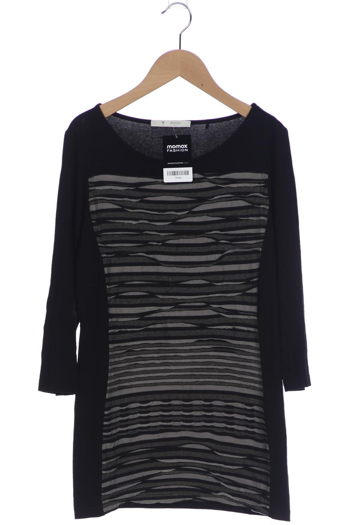 

monari Damen Langarmshirt, schwarz, Gr. 38