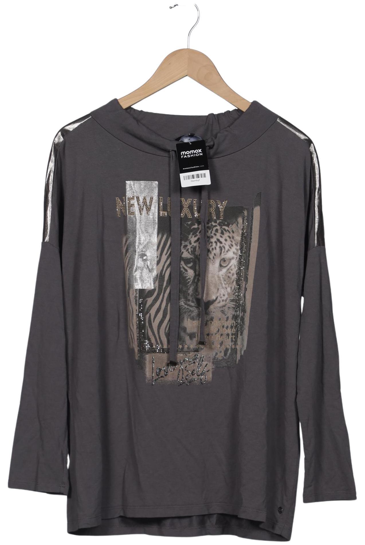 

monari Damen Langarmshirt, grau, Gr. 46