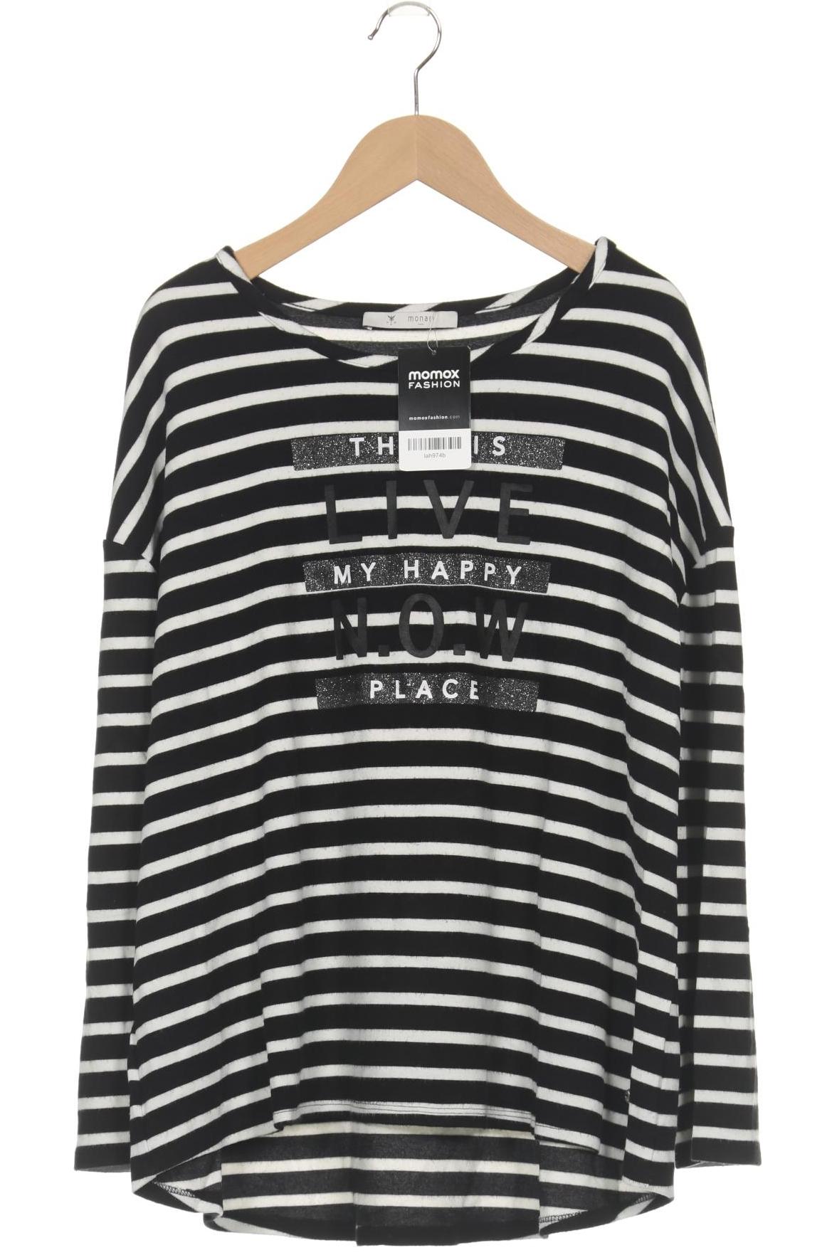 

monari Damen Langarmshirt, schwarz, Gr. 38