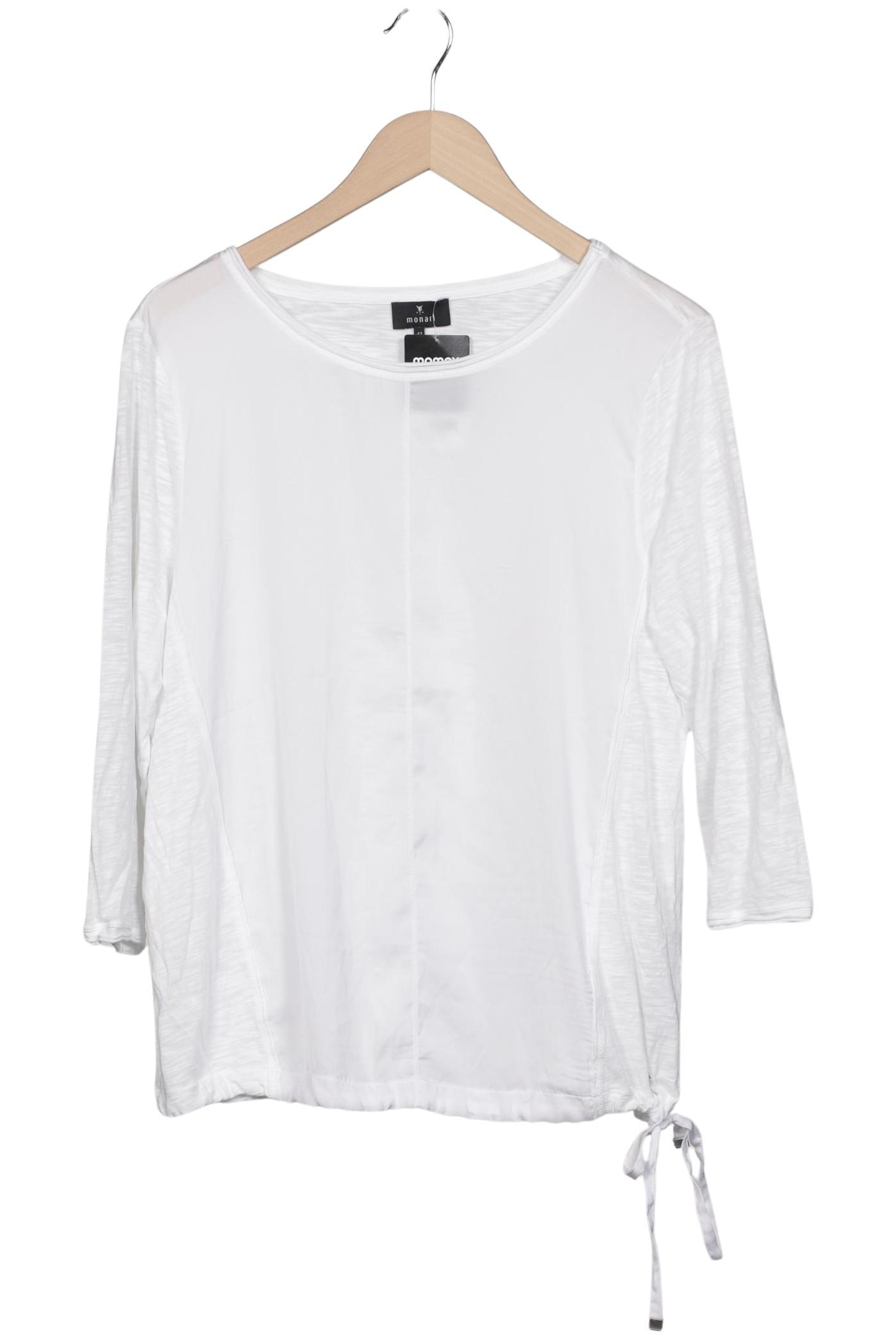 

monari Damen Langarmshirt, weiß, Gr. 42
