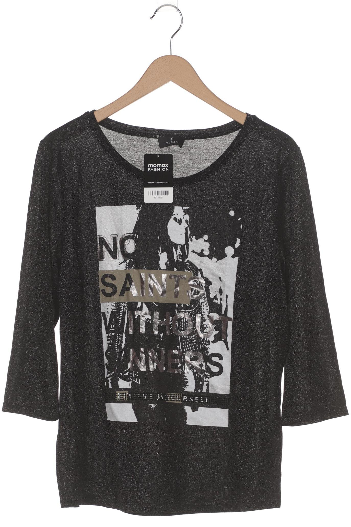 

monari Damen Langarmshirt, schwarz, Gr. 44