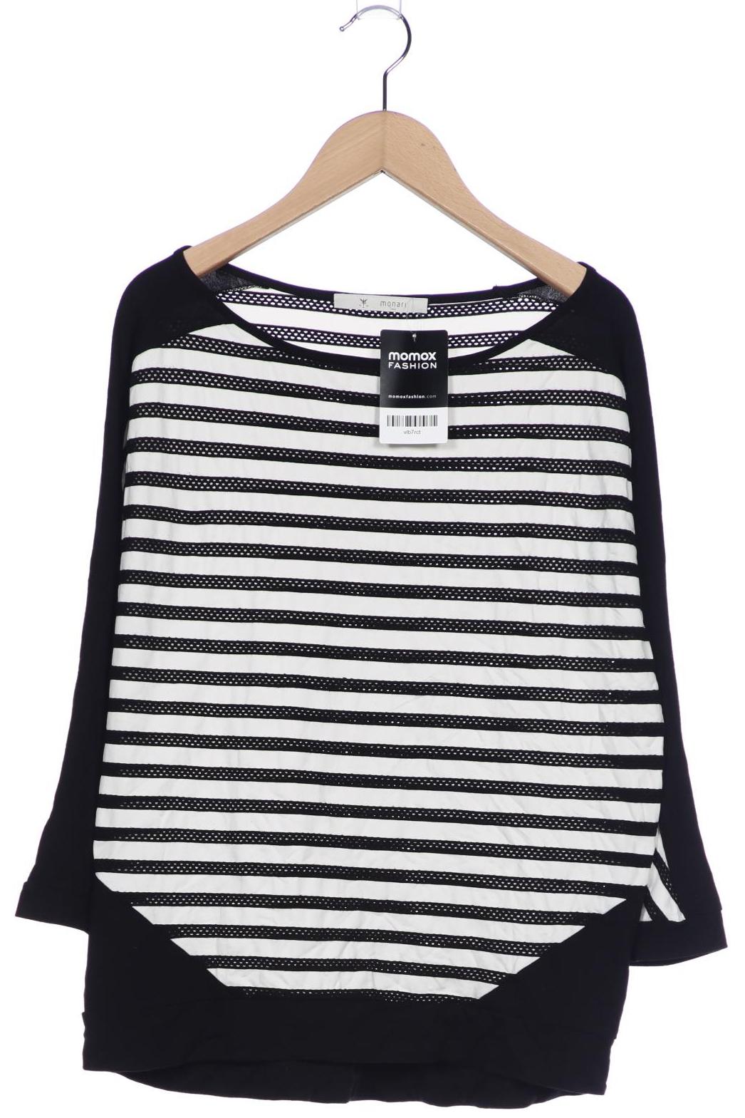 

monari Damen Langarmshirt, schwarz, Gr. 38