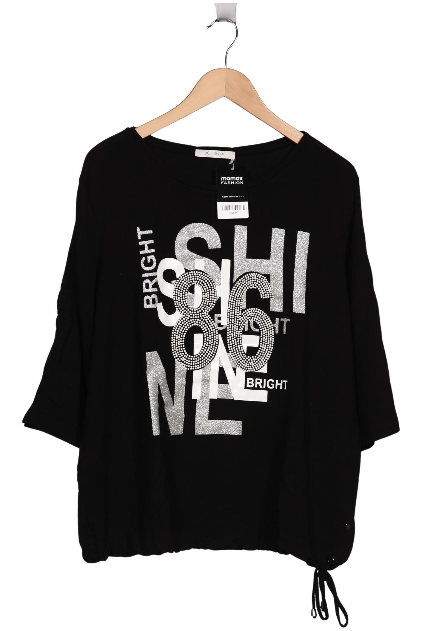 

monari Damen Langarmshirt, schwarz, Gr. 46