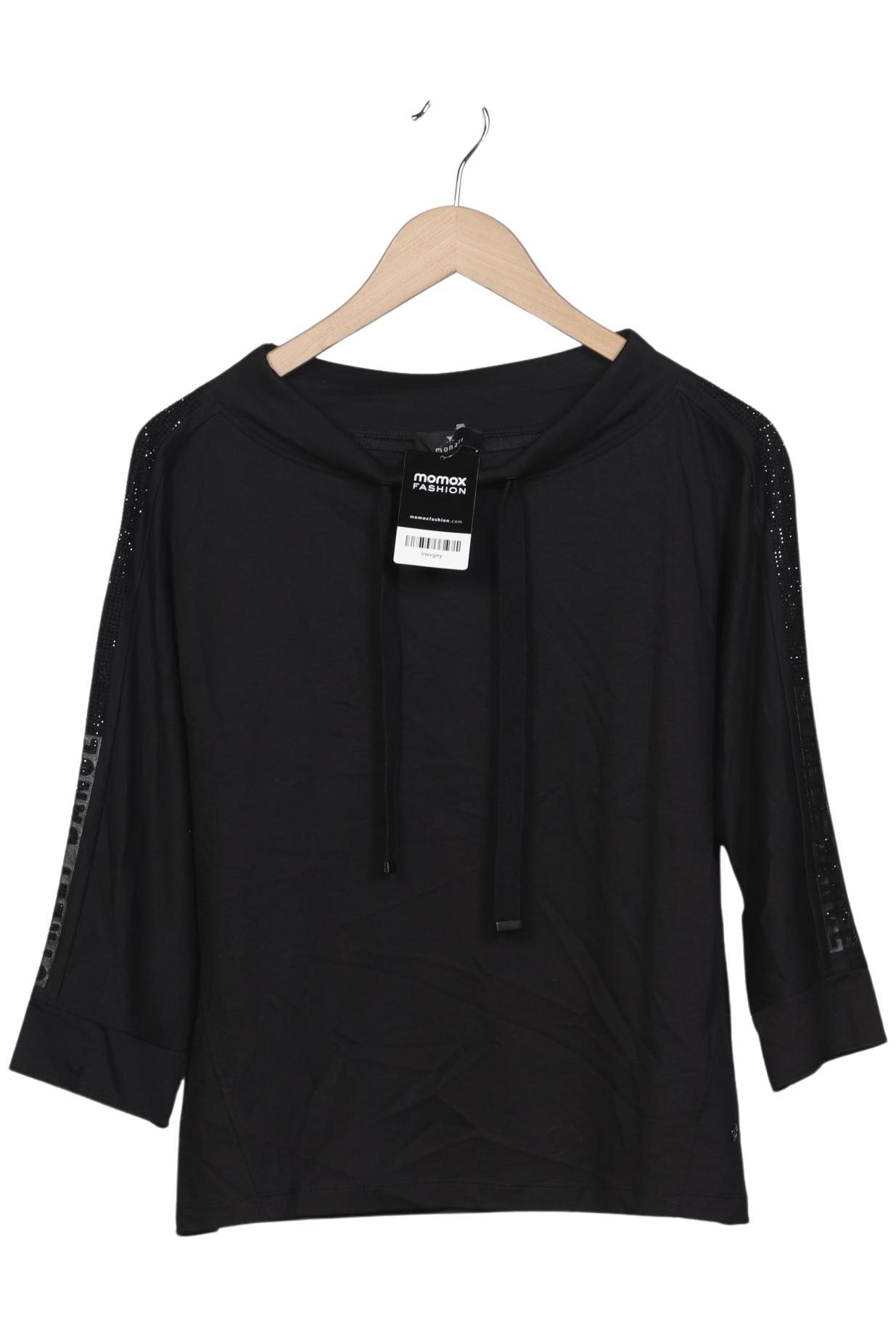

monari Damen Langarmshirt, schwarz, Gr. 38