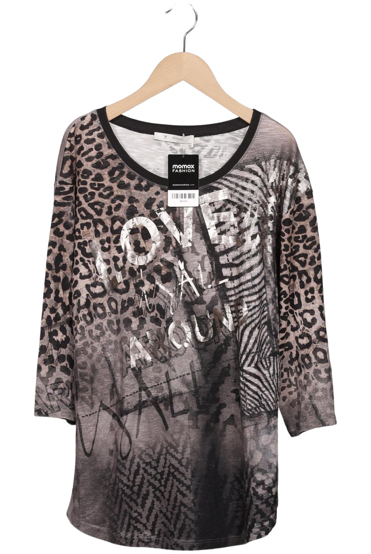 

monari Damen Langarmshirt, grau, Gr. 42