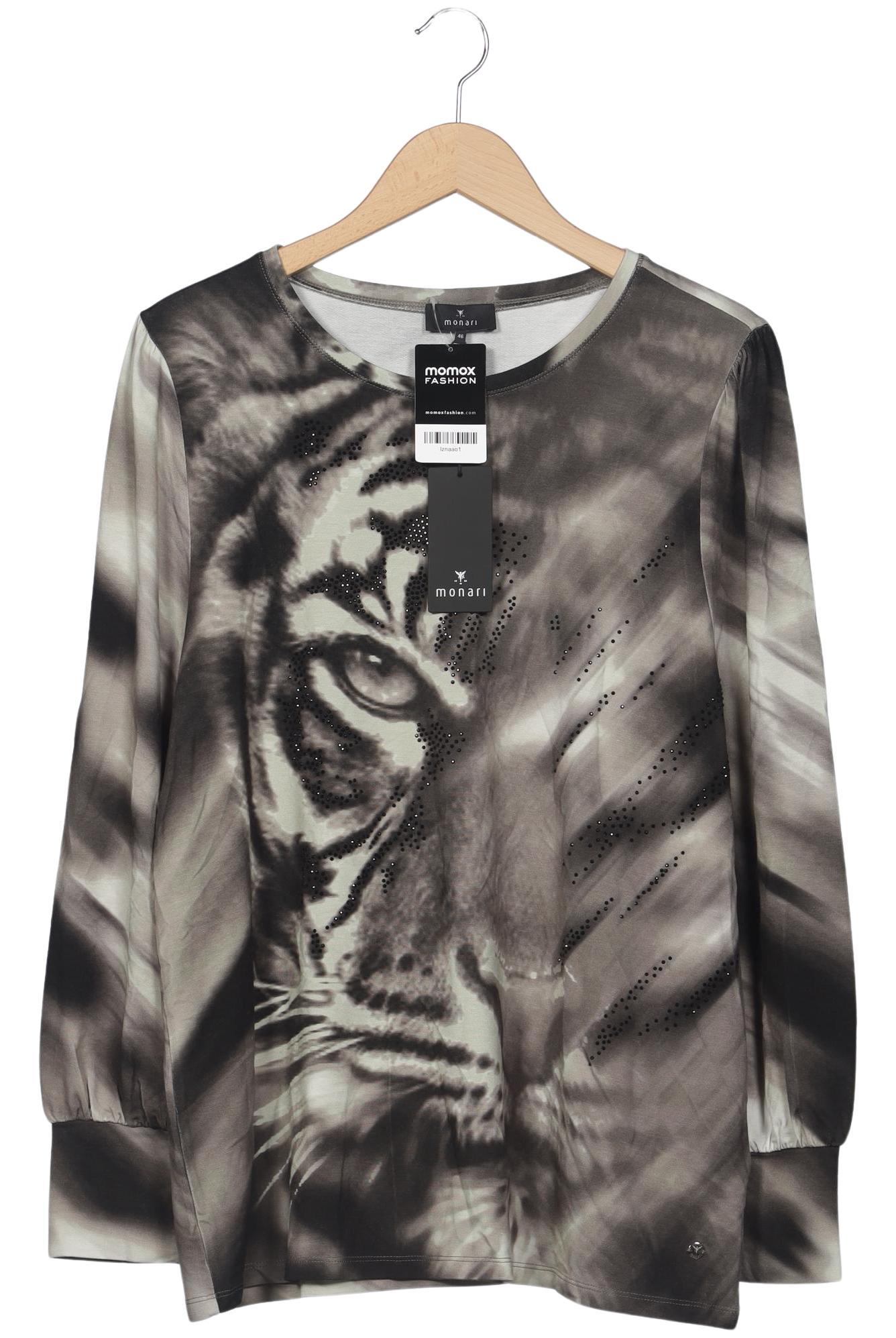 

monari Damen Langarmshirt, grau, Gr. 46
