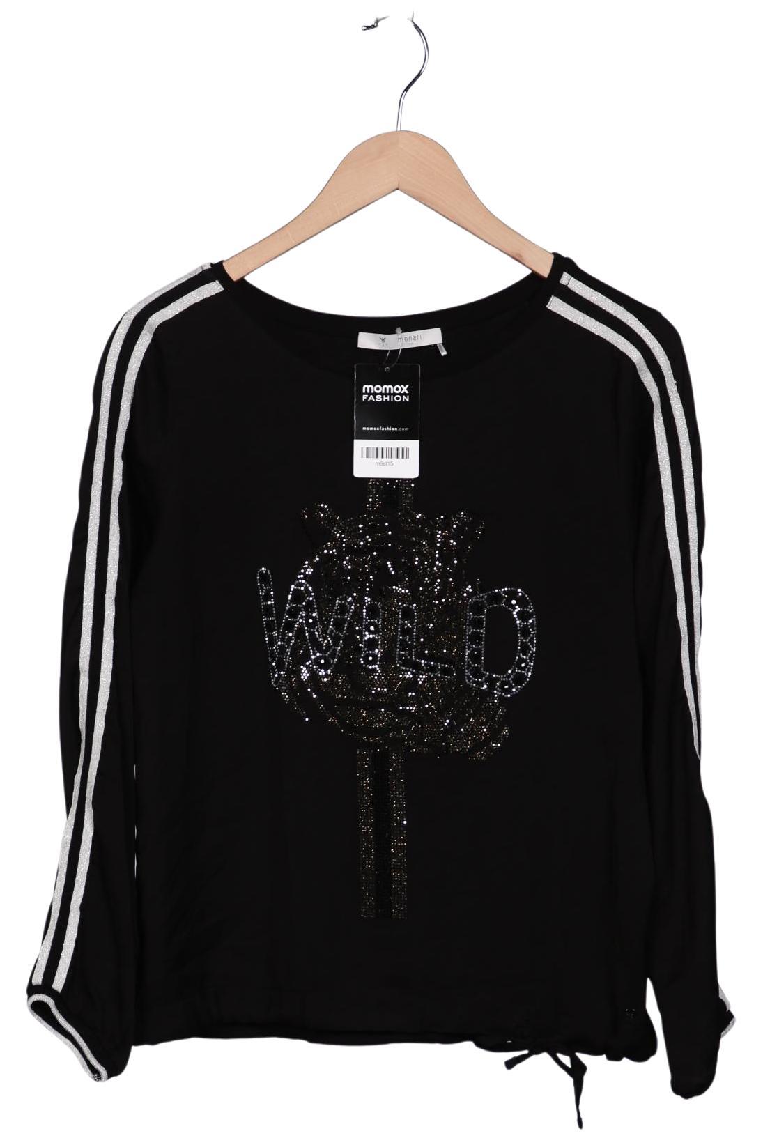 

monari Damen Langarmshirt, schwarz, Gr. 38