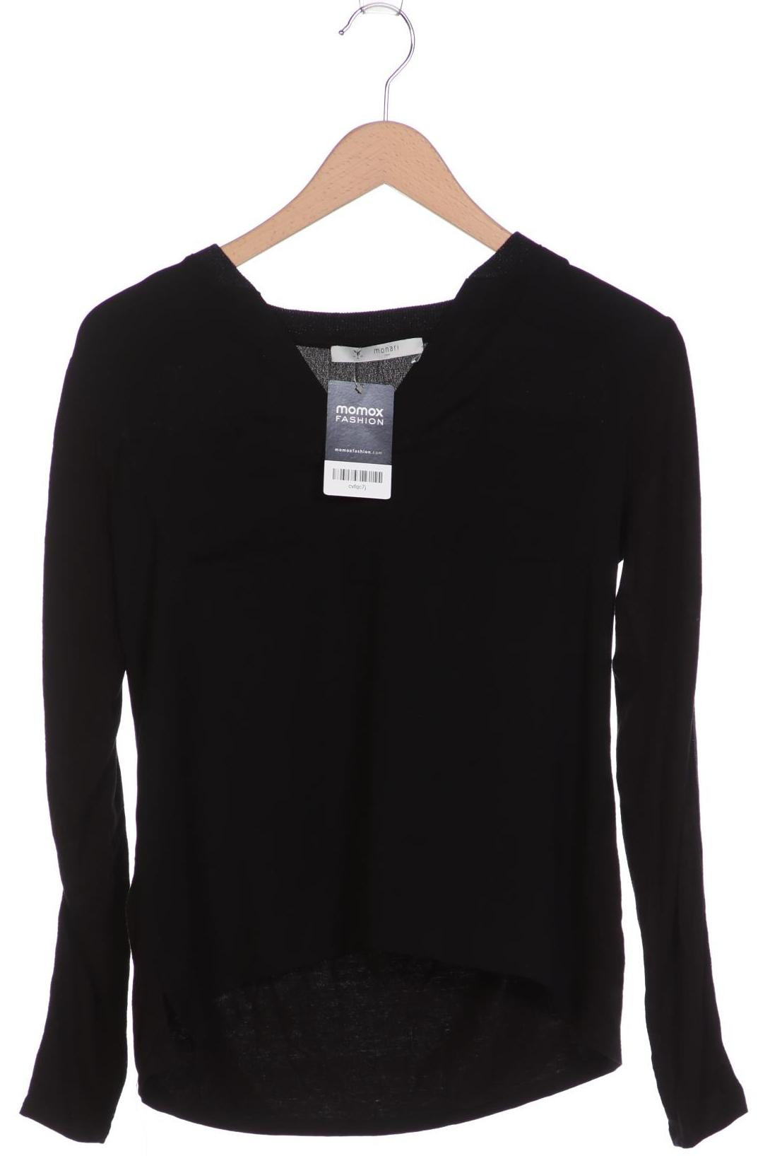 

monari Damen Langarmshirt, schwarz, Gr. 38