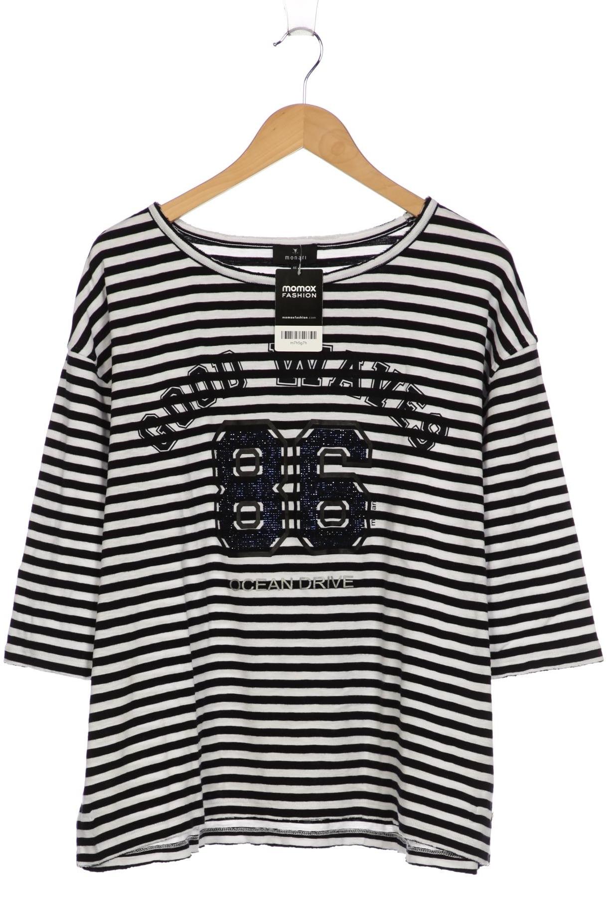 

monari Damen Langarmshirt, weiß, Gr. 46
