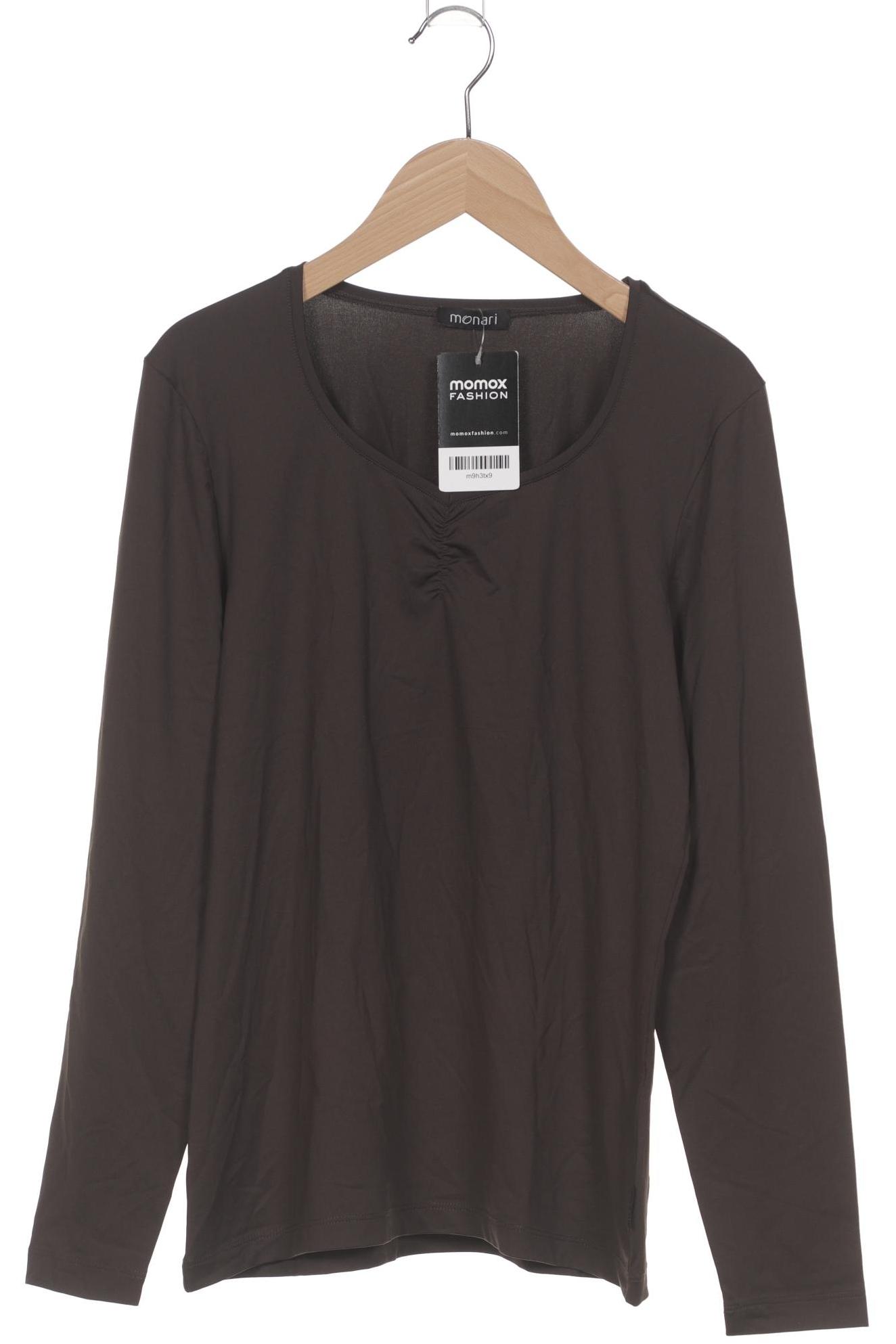 

monari Damen Langarmshirt, braun, Gr. 36