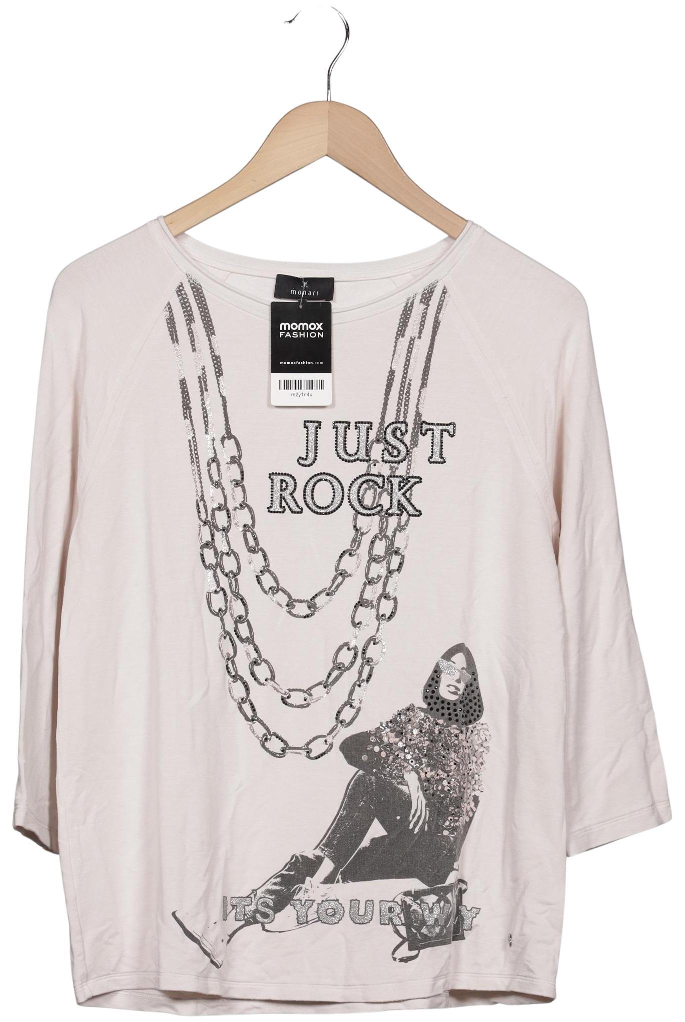 

monari Damen Langarmshirt, cremeweiß, Gr. 38