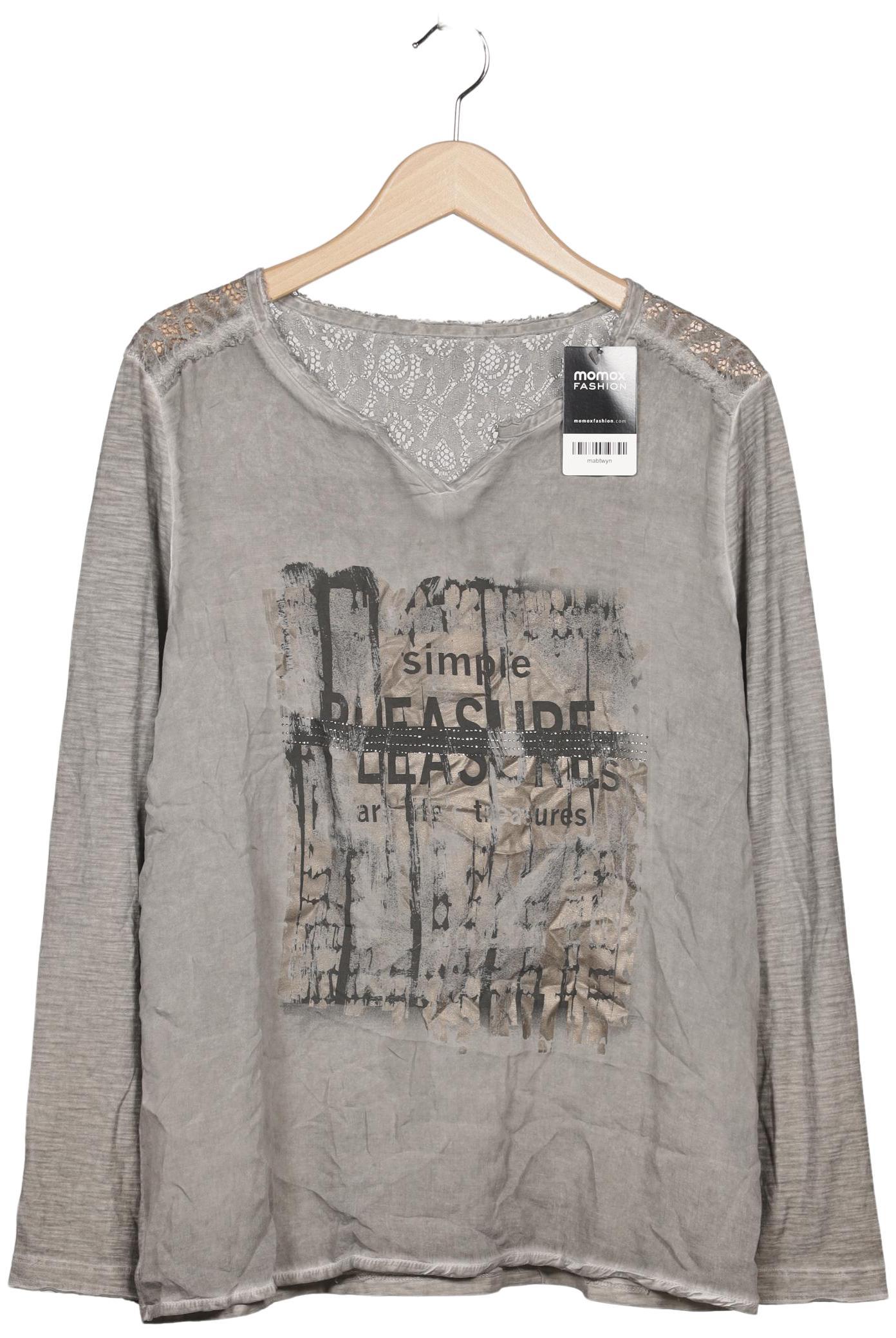 

monari Damen Langarmshirt, grau, Gr. 40