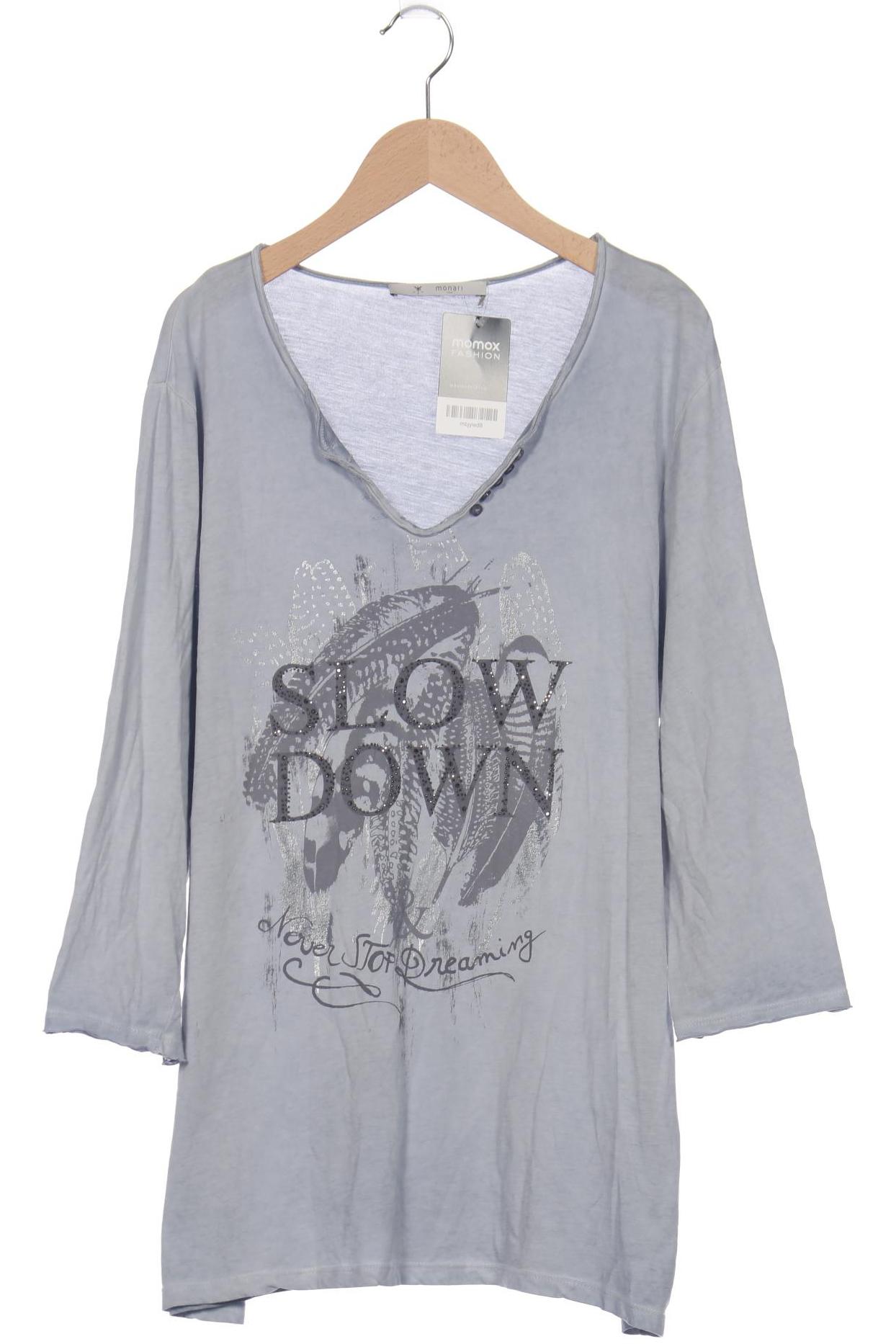 

monari Damen Langarmshirt, hellblau, Gr. 44