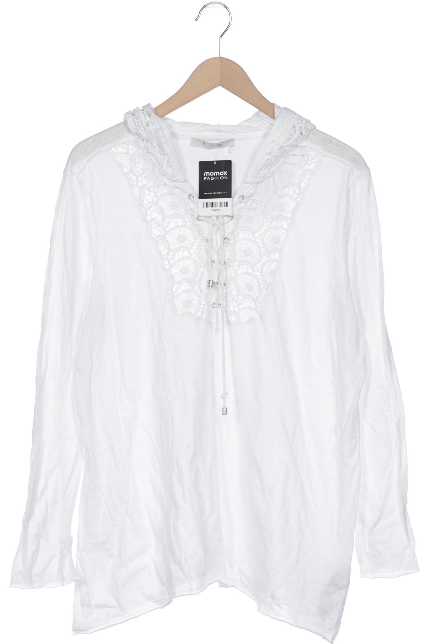 

monari Damen Langarmshirt, weiß, Gr. 44