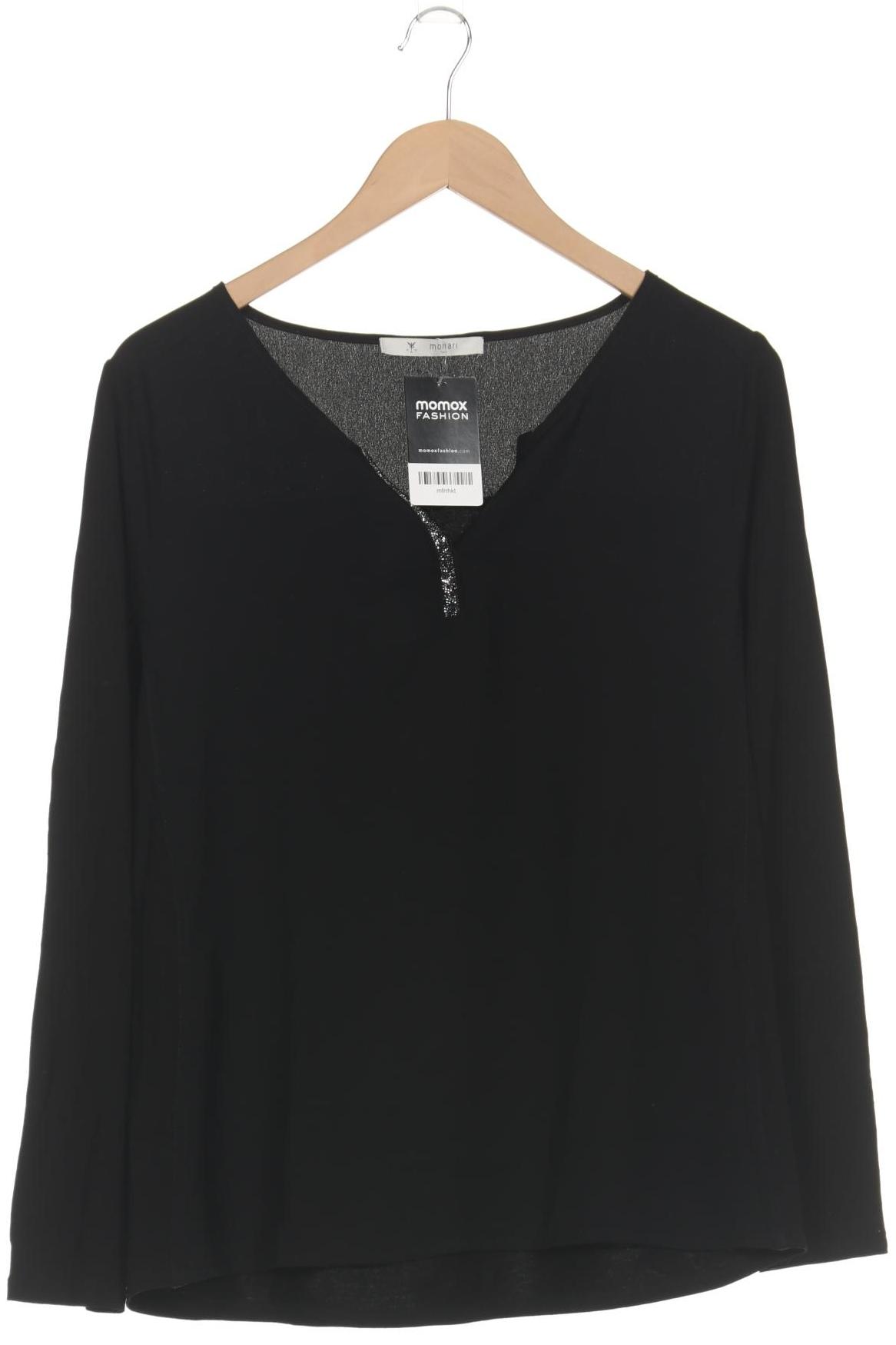 

monari Damen Langarmshirt, schwarz, Gr. 44