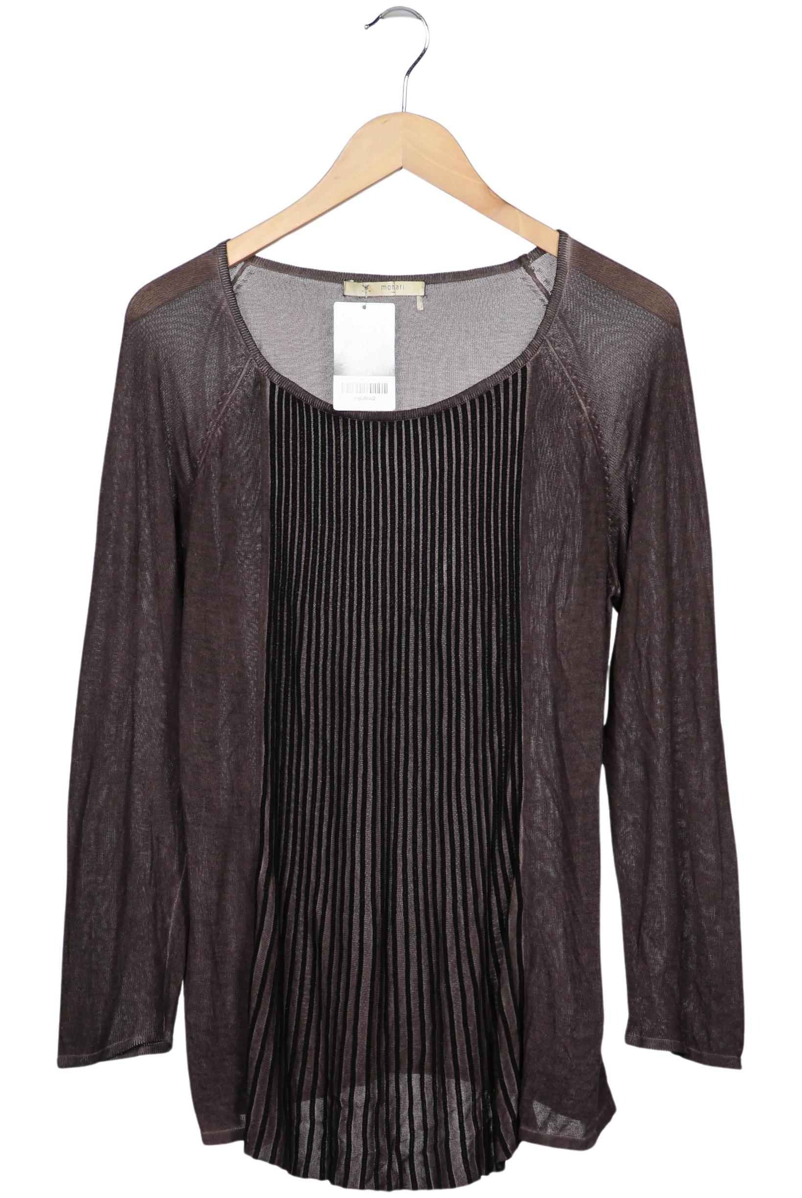 

monari Damen Langarmshirt, braun, Gr. 42