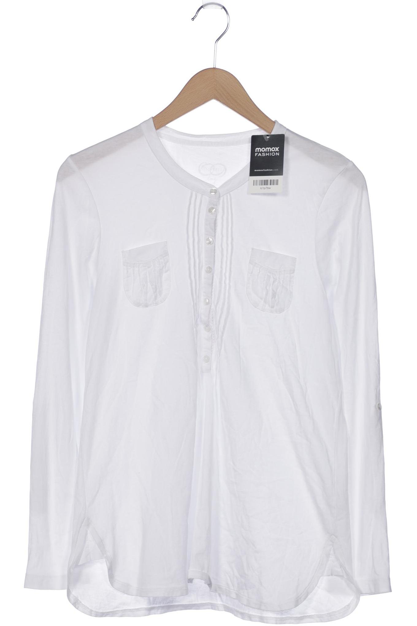 

monari Damen Langarmshirt, weiß