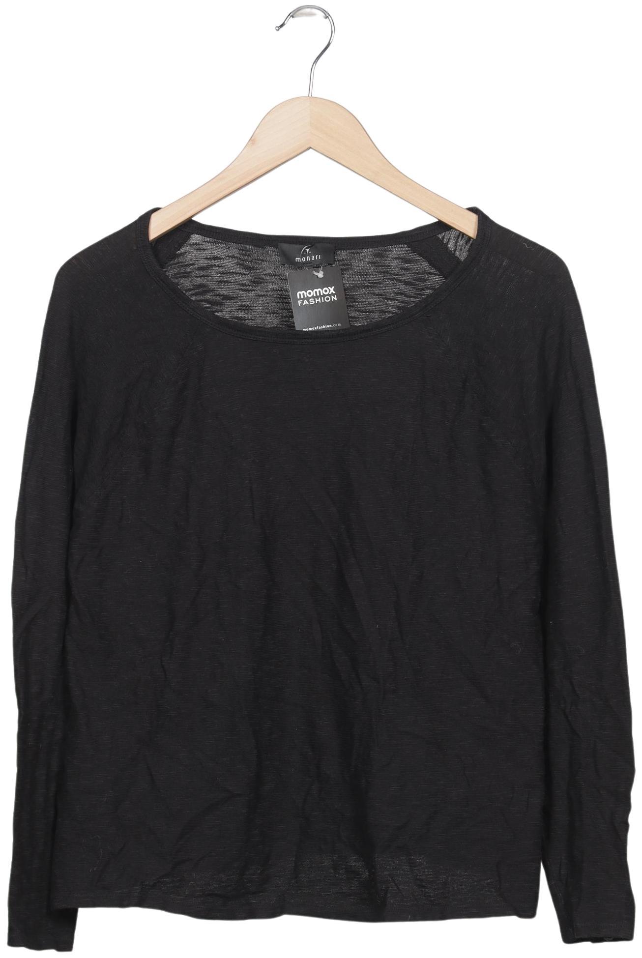 

monari Damen Langarmshirt, schwarz, Gr. 40