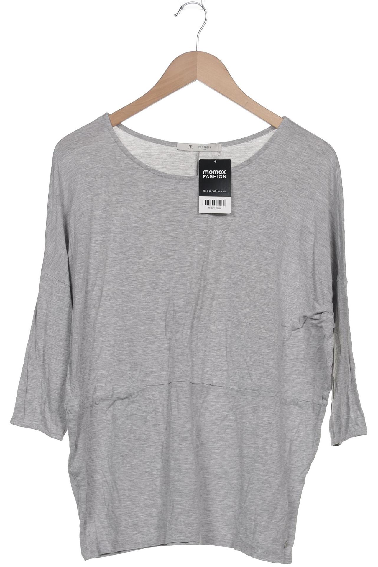 

monari Damen Langarmshirt, grau, Gr. 48