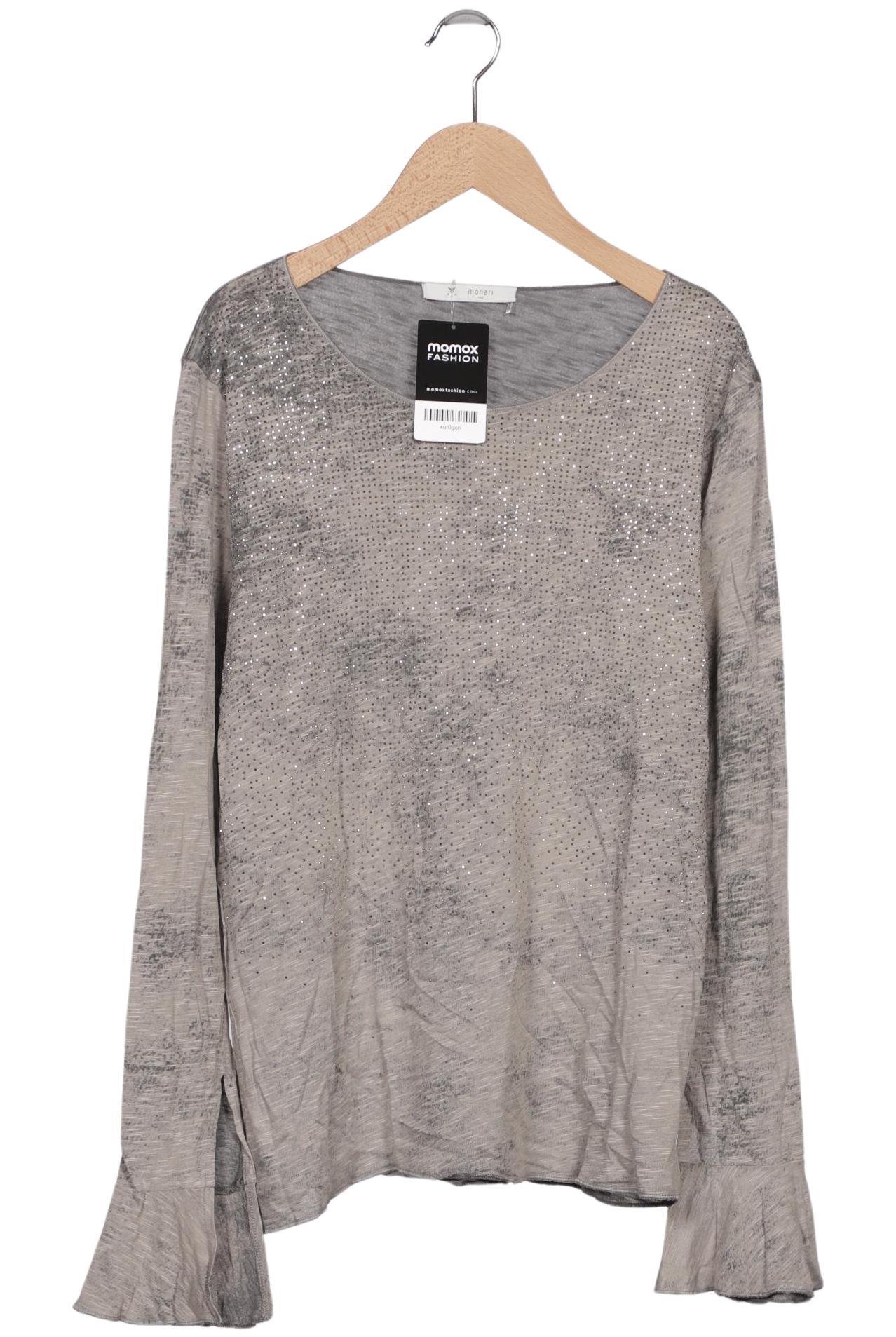 

monari Damen Langarmshirt, grau, Gr. 38