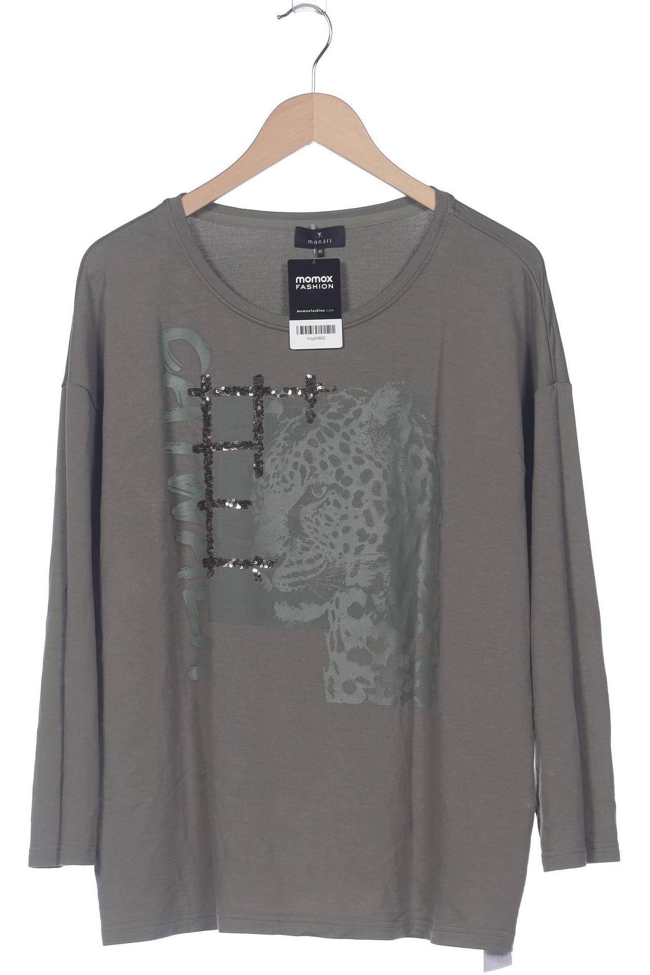

monari Damen Langarmshirt, grün, Gr. 46