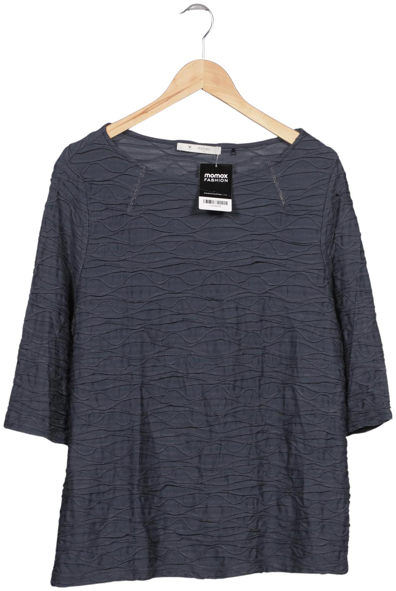 

monari Damen Langarmshirt, grau, Gr. 42
